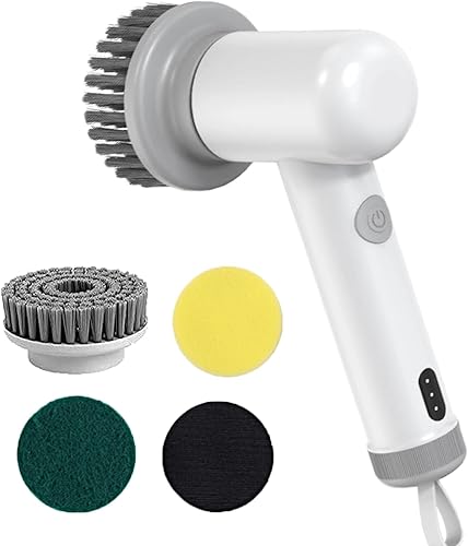 Miniatura 1 de Sinoshi Spin Power Scrubber, Power Spin Scrubber, limpiador giratorio eléctrico, limpiador giratorio multifuncional, adecuado para cocina,