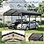 Gotland 10 FT x 15 FT Metal Carport, Heavy Duty Carport with Reinforced Frame, All-Weather Car Canopy with Reinforce Wind-Resistant Roofs, Multi-Functional Outdoor Garage for Car Truck Black