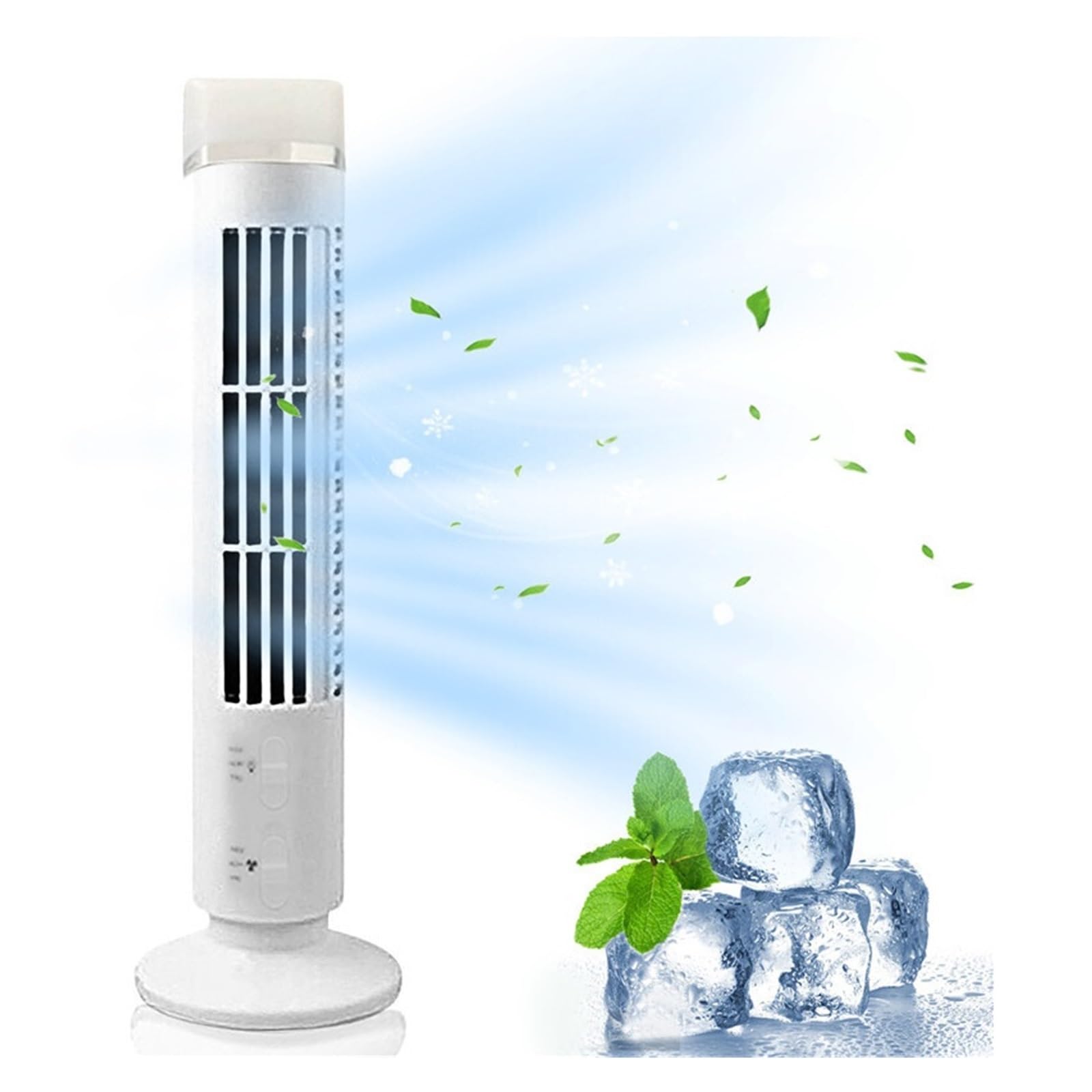Kreatywny Mini USB Pionowy Klimatyzator Bezłopatkowy Przenośna Chłodnica Wentylator Biurkowy Cichy Wieżowy Chłodzący Do Domowego Biura Równomierny Przepływ Powietrza Komfortowy