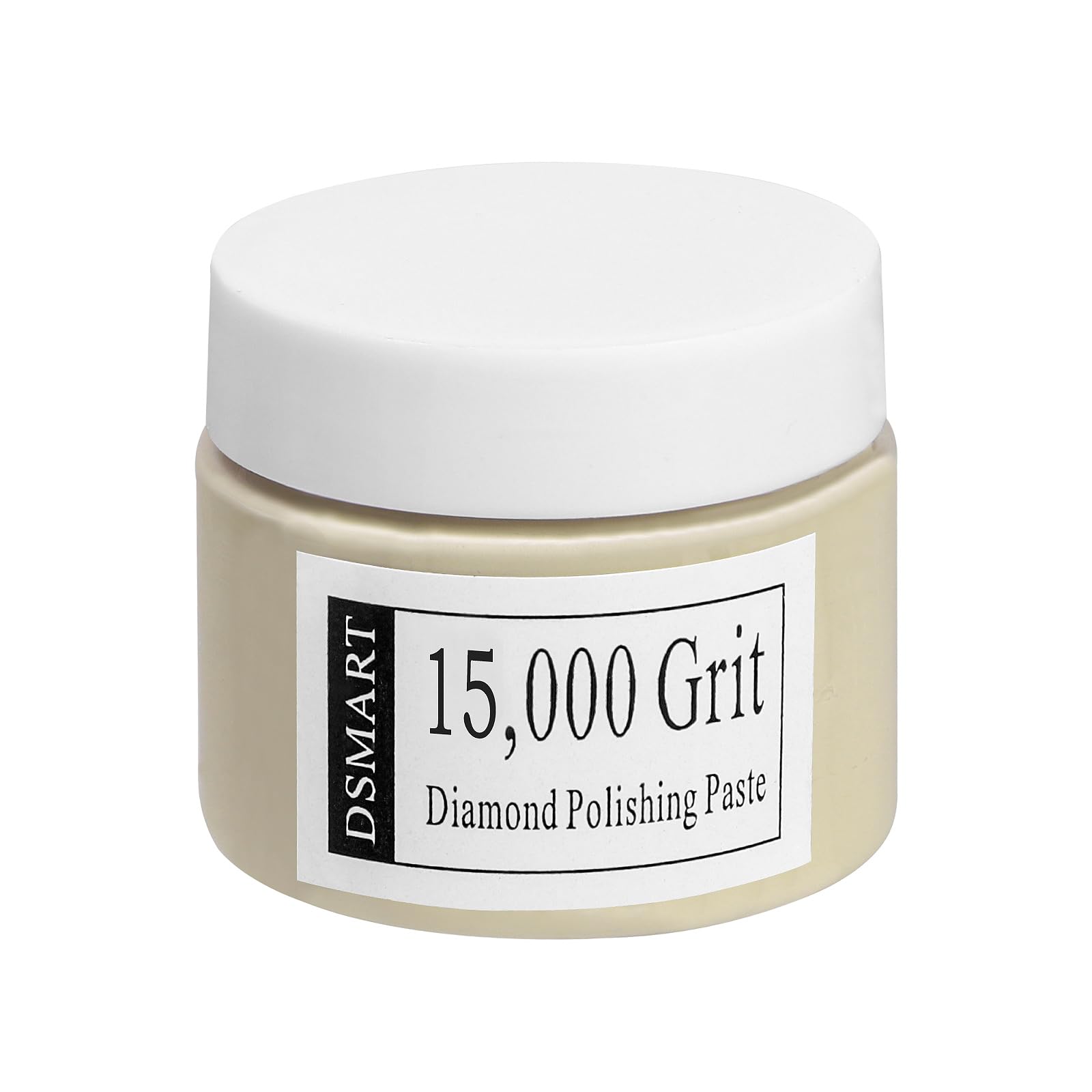 15,000Grit Diamond Polishing Lapping Compound Polish Paste 50G (1.76 Oz) with 25% Diamond Powder (0.8-1 Micros) for Metal Silver Chrome Glass Marble Resin Rock Watch Jewelry Gemstone