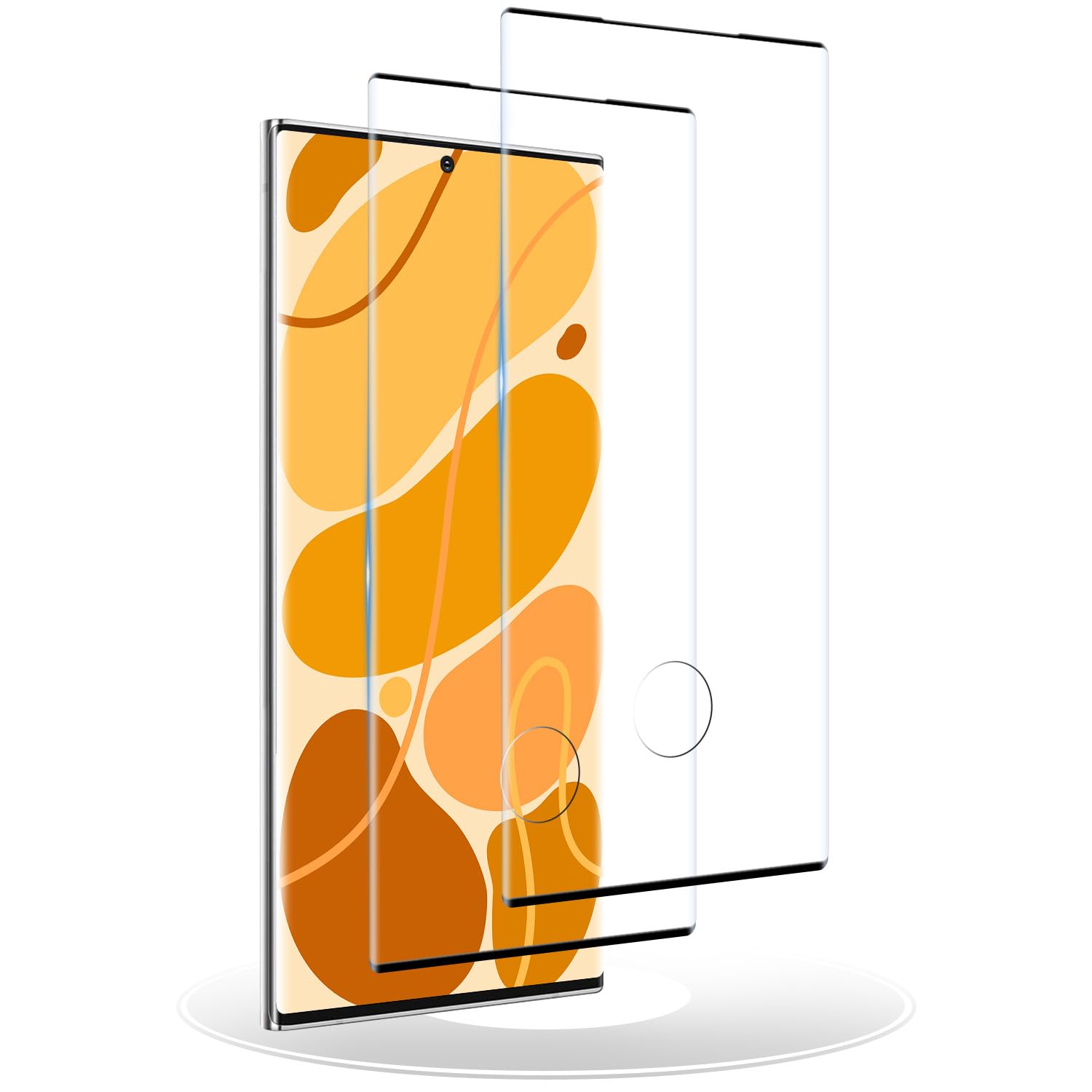 IQShield Screen Protector for Samsung Galaxy Note 20 Ultra, Screen Protective Film Compatible for Samsung Galaxy Note 20 Ultra, Tempered Glass, 3D Full Coverage, 9H Hardness, Bubble Free, 2 Pack