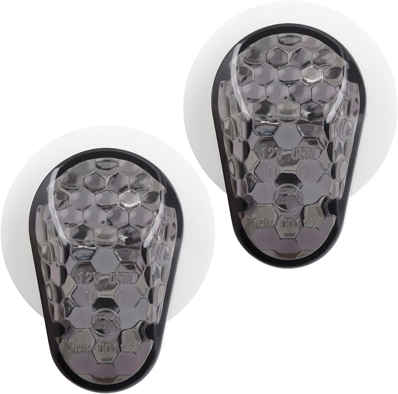 Kinstecks 1 Pair Motorcycle Side Marker Light Motorcycle Indicator LED Flush Mount Turn Signal Light Blinker Turning Lamp for YAMAHA YZF FZ1S FZ6S XJ6