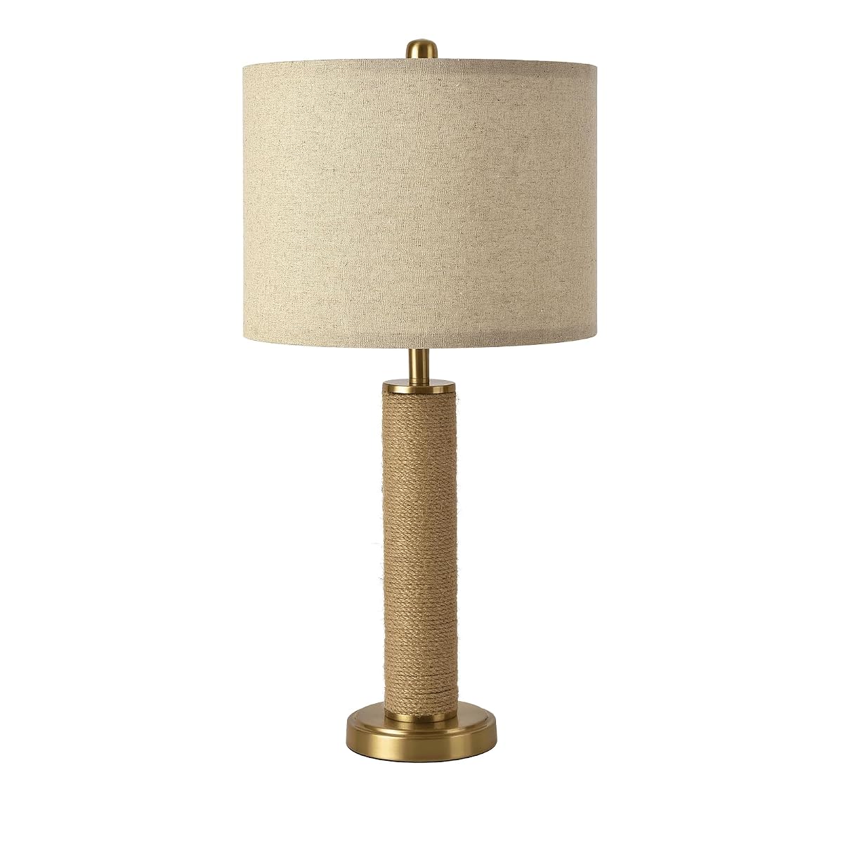 Sionfungluxx Boho Table Lamp for Bedroom, Brass Gold Wicker Table Lamp,