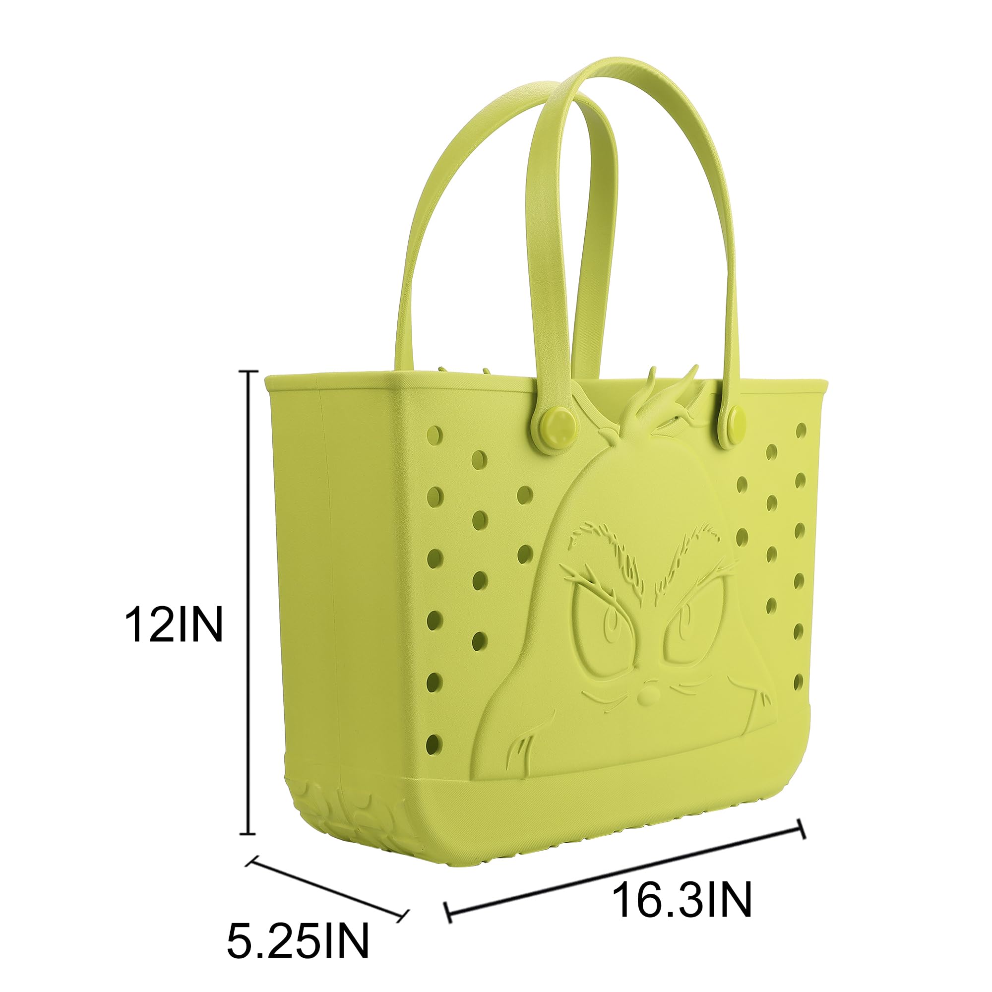 Dr. Seuss The Grinch Rubber 16.5" EVA Molded Gummy Tote