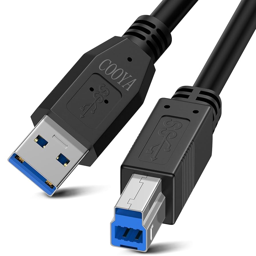 USB3.0 オーディオケーブル type A to B USB 3.0 Cable A Male to B Male, COOYA 6FT USB 3.0 A to USB 3.0
