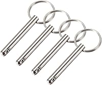 Vista 1 de uxcell Pin de liberación rápida 6mmX45mm Marine Hardware para barco Bimini Bisagra cubierta superior 4 piezas