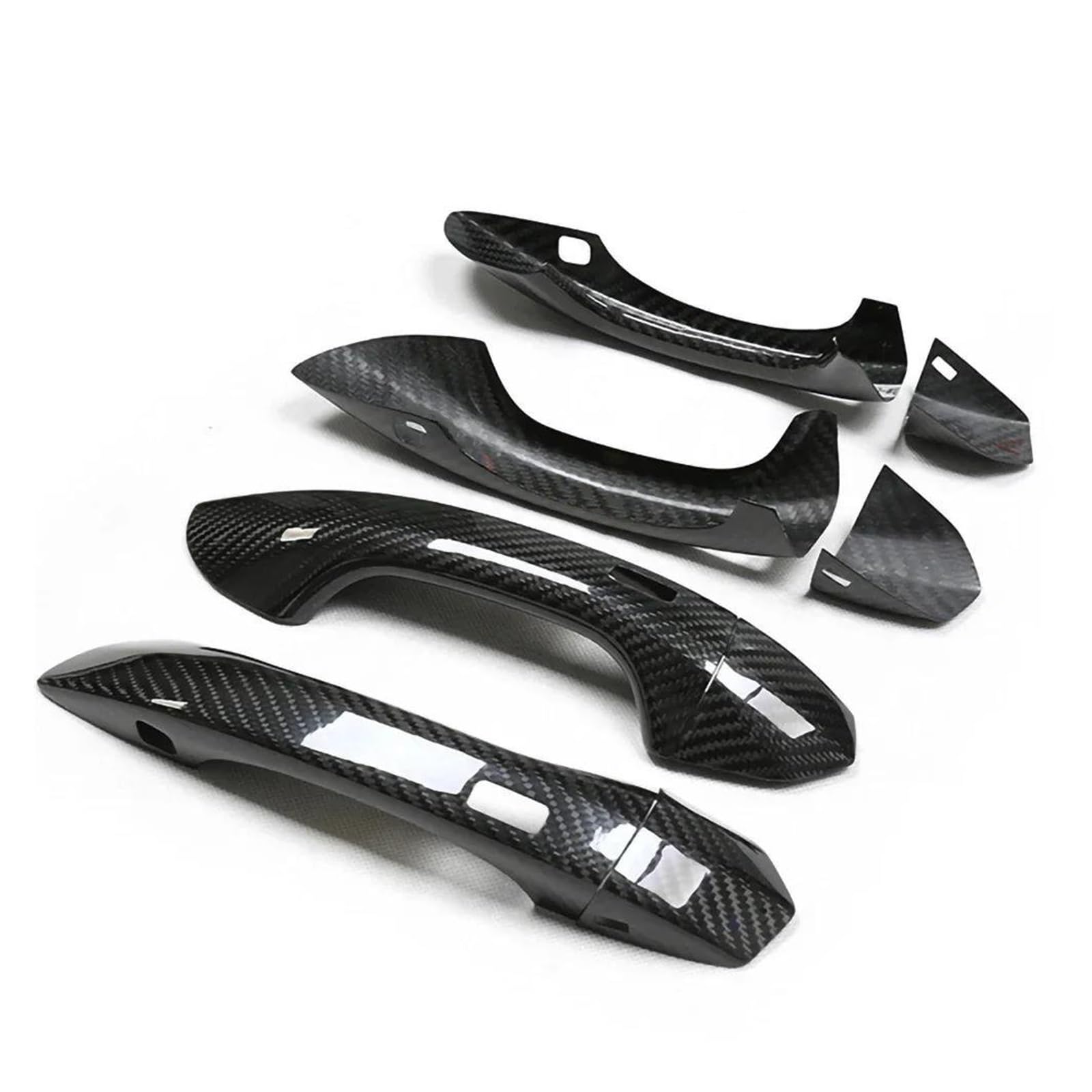 MTVTFECEWG for A6 C8 S6 RS6 Q6 for E-tron Q8 RSQ8 Car Exterior Door Handle Cover Trim (4 Door sensorless)