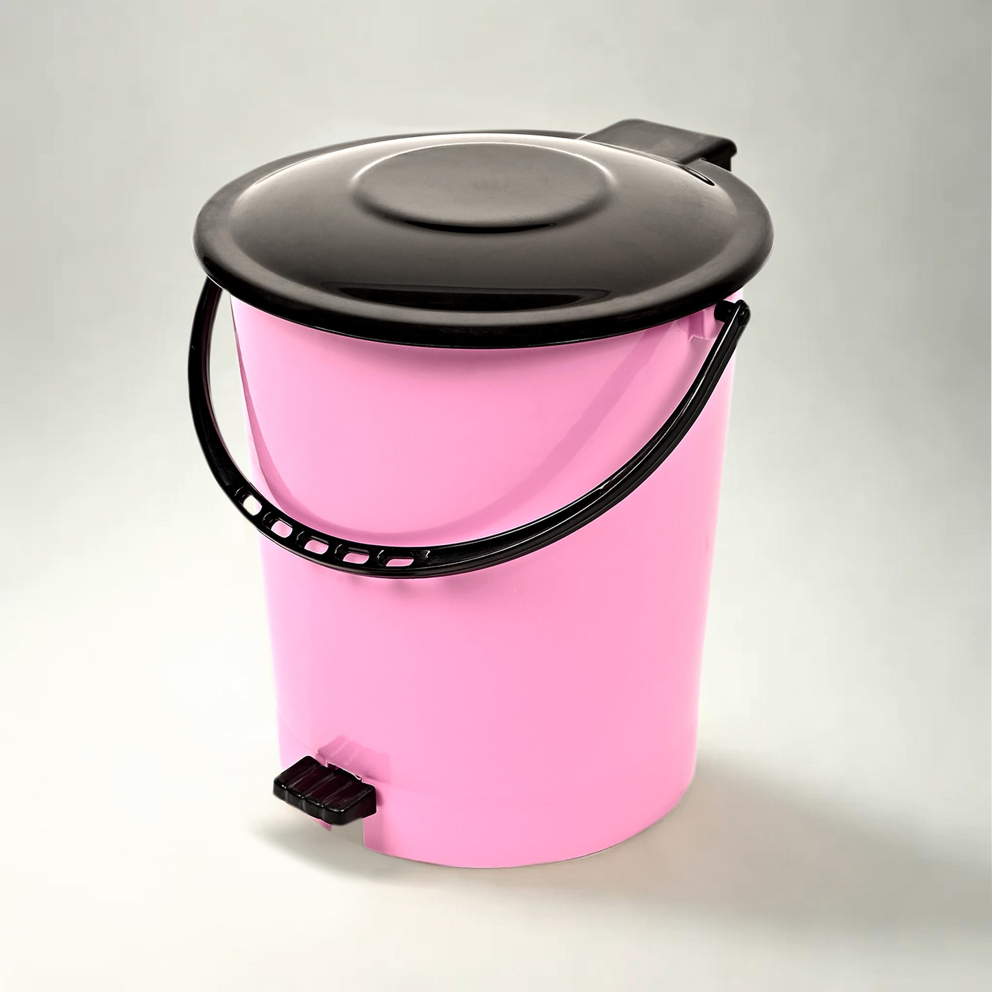 Kuber Industries Plastic Pedal Dustbin | Dustbin With Lid | Garbage Bin With Handle | Dustbin For Kitchen-Bathroom | Wet & Dry Waste Bin | Black Dhakkan Trash Can | 10 Ltr | Pink (B0CYPNTXRL) Amazon Price History, Amazon Price Tracker