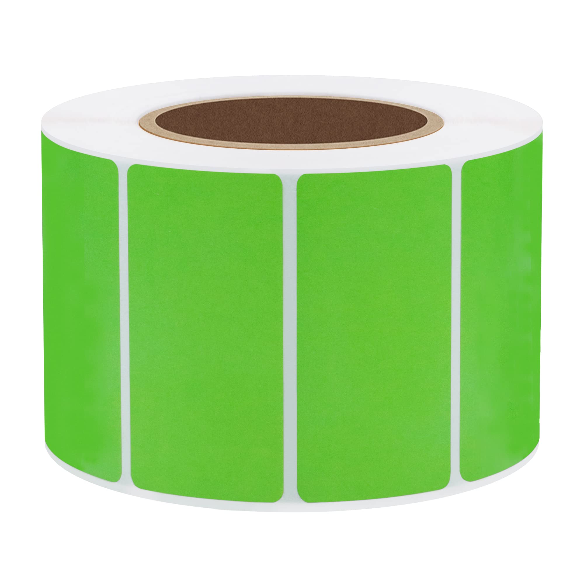 Hybsk 2x1 inch Color Direct Thermal Labels for Shipping, Barcodes, Address, Compatible with Rollo Label Printer & Zebra Desktop Printers (2"x1",Green)