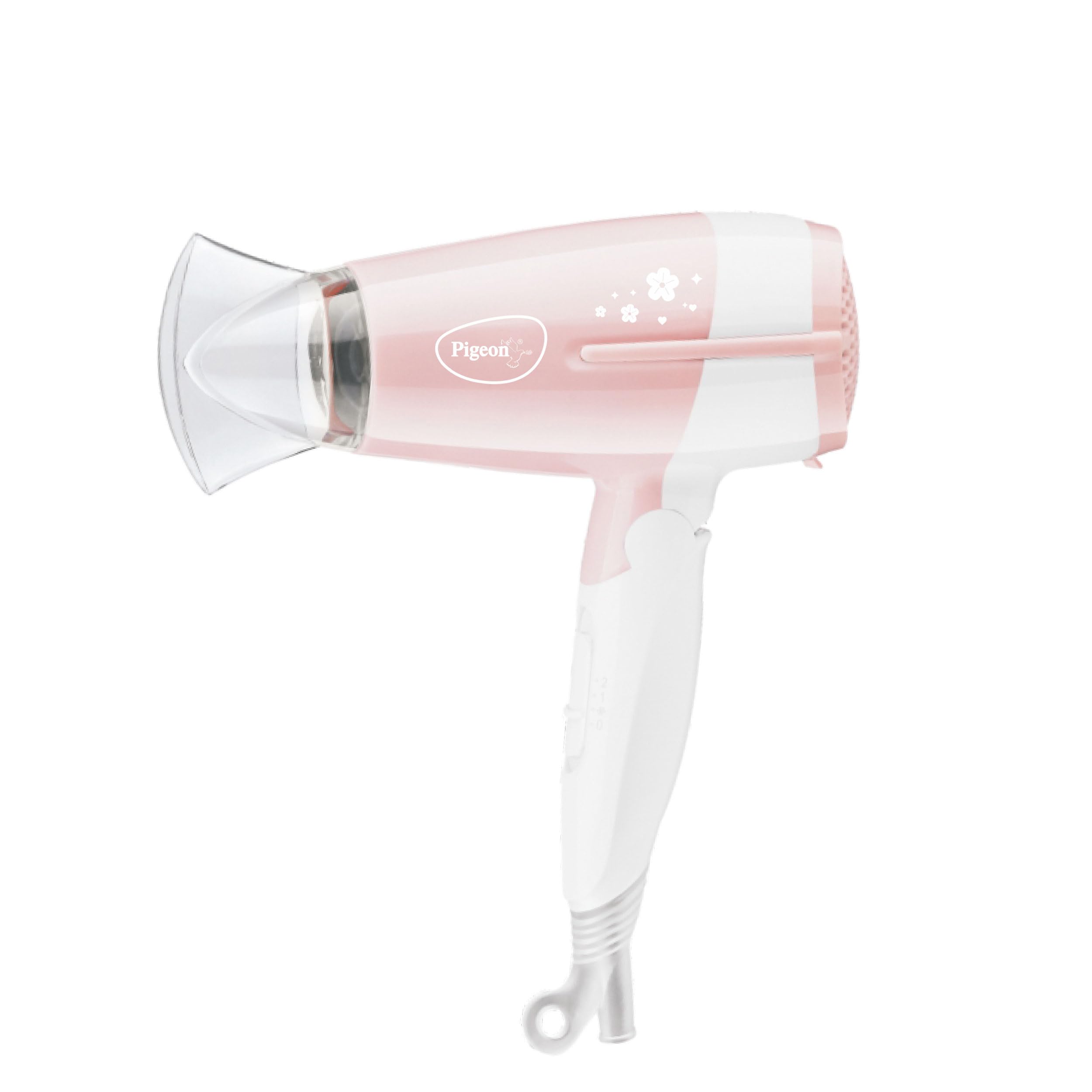 Hair Dryer| 1200 Watts| 3 Speed & Temperature With Cool Shot (Hot/Cool/Warm)| Foldable Handle| For Women and Men| 2 Years Warranty, Pink