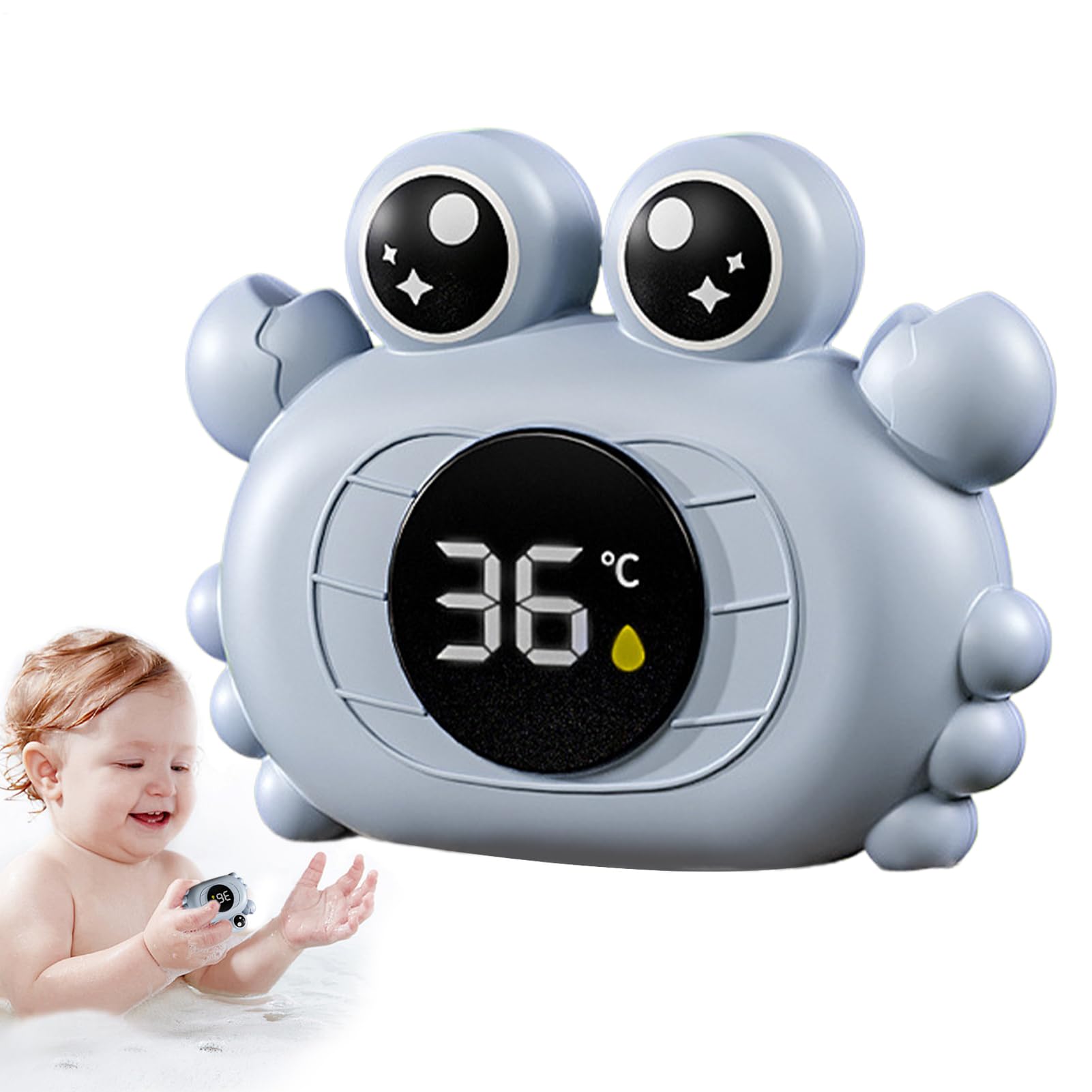 Termómetro De Baño Para Bebé, Termómetro Digital LED Para Bañera Para Bebé, Con Forma De Cang-rejo Y Pato, Flotante Impermeable Para Bañera, Para Piscina Y Spa