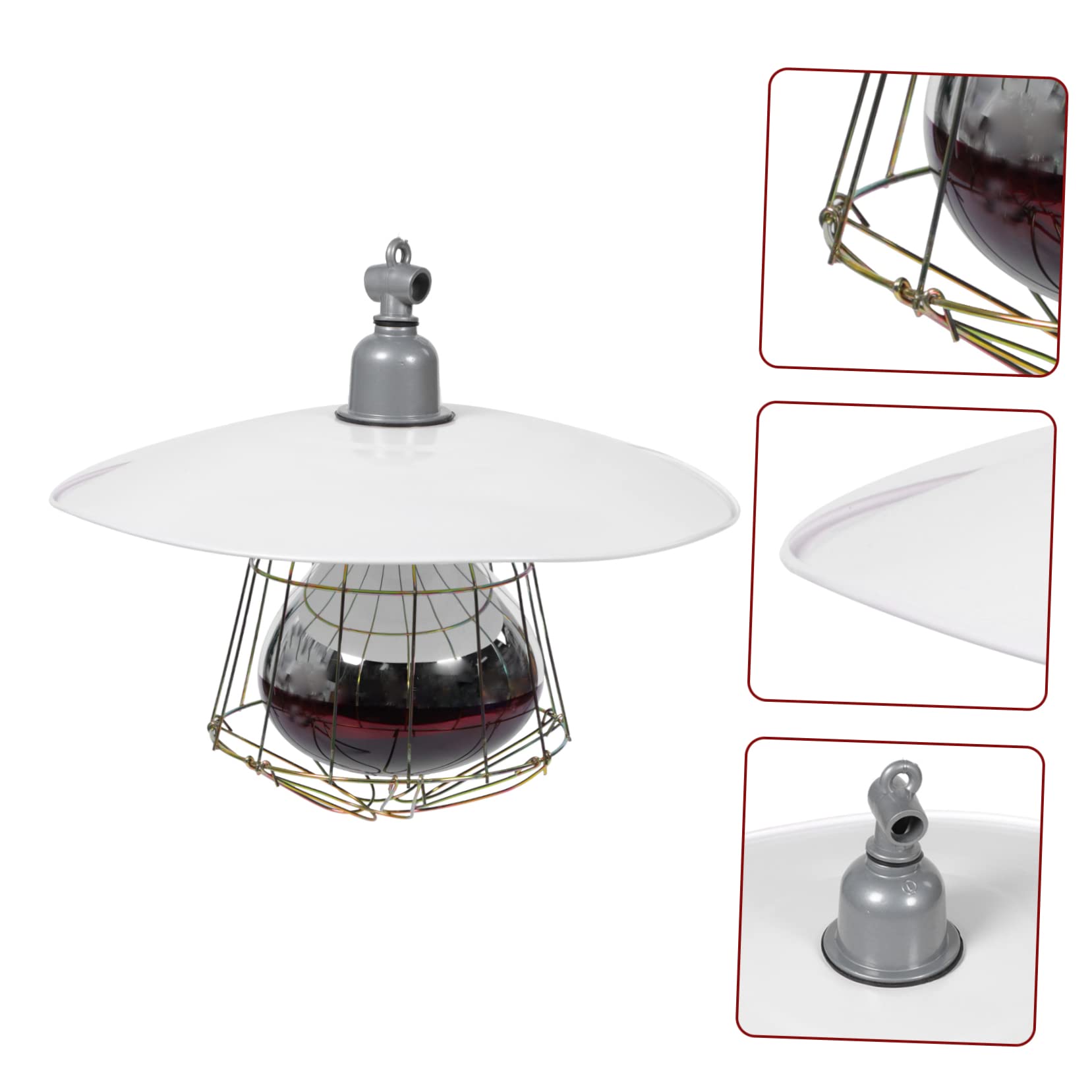 Happyyami Sichere Heizlampe Zufällige Farbe und Haustierboxen mit Metallnetzschutz Aluminiumgehäuse Einfach zu Bedienen für Viehkäfige für Kleine Schweinekäfige
