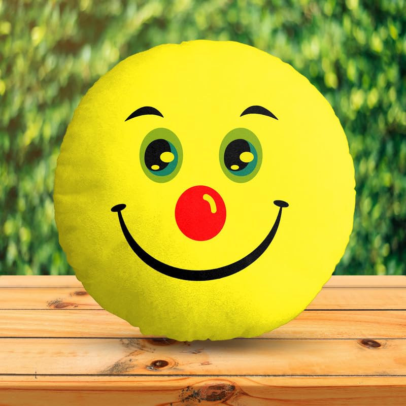 BMRGIFTS Velvet Soft Plush Smiley Cushion Emoji Pillow Gift for Friends, Boyfriend, Girlfriend, BFF Gifts, 30 X 30 Cm - Set of 1, Yellow Design7 (B0D6391G5C) Amazon Price History, Amazon Price Tracker