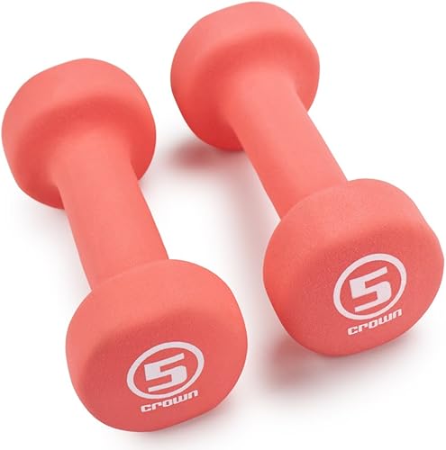 Crown Sporting Goods Pesas de mano de neopreno para esculpir el cuerpo (1 par) disponible en Yaxa Venezuela