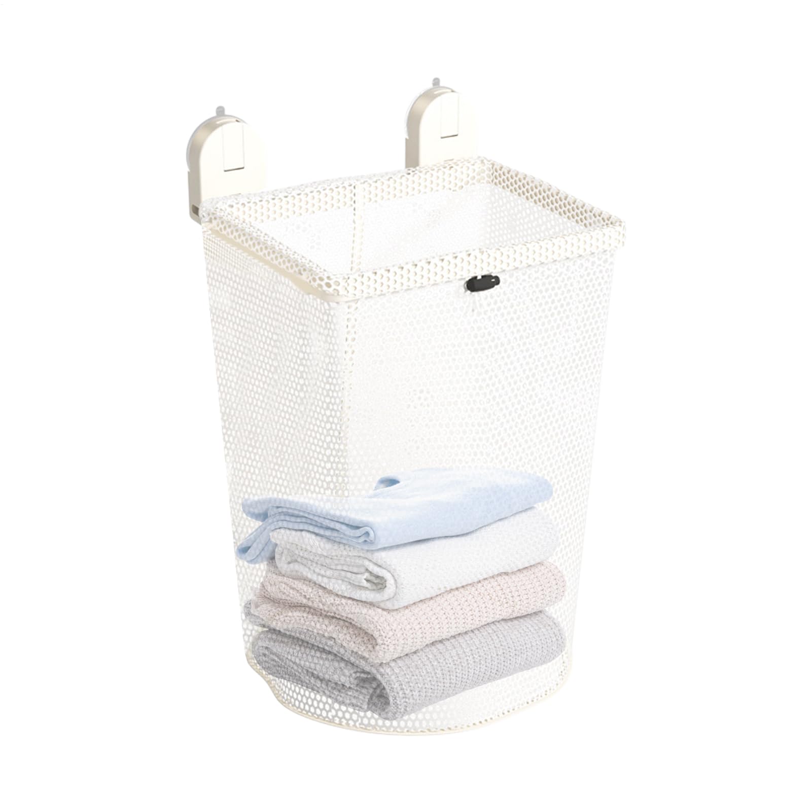 Cesta para ropa sucia plegable con ventosas de almacenamiento vertical