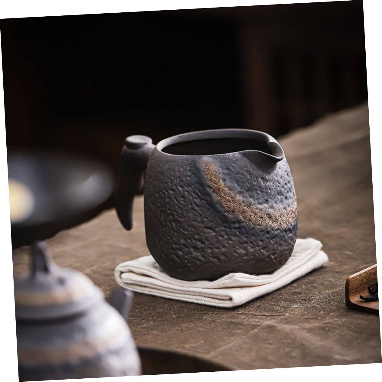 Keramik Teegeschirr Teespender aus Pottery Rund im Retro Stil