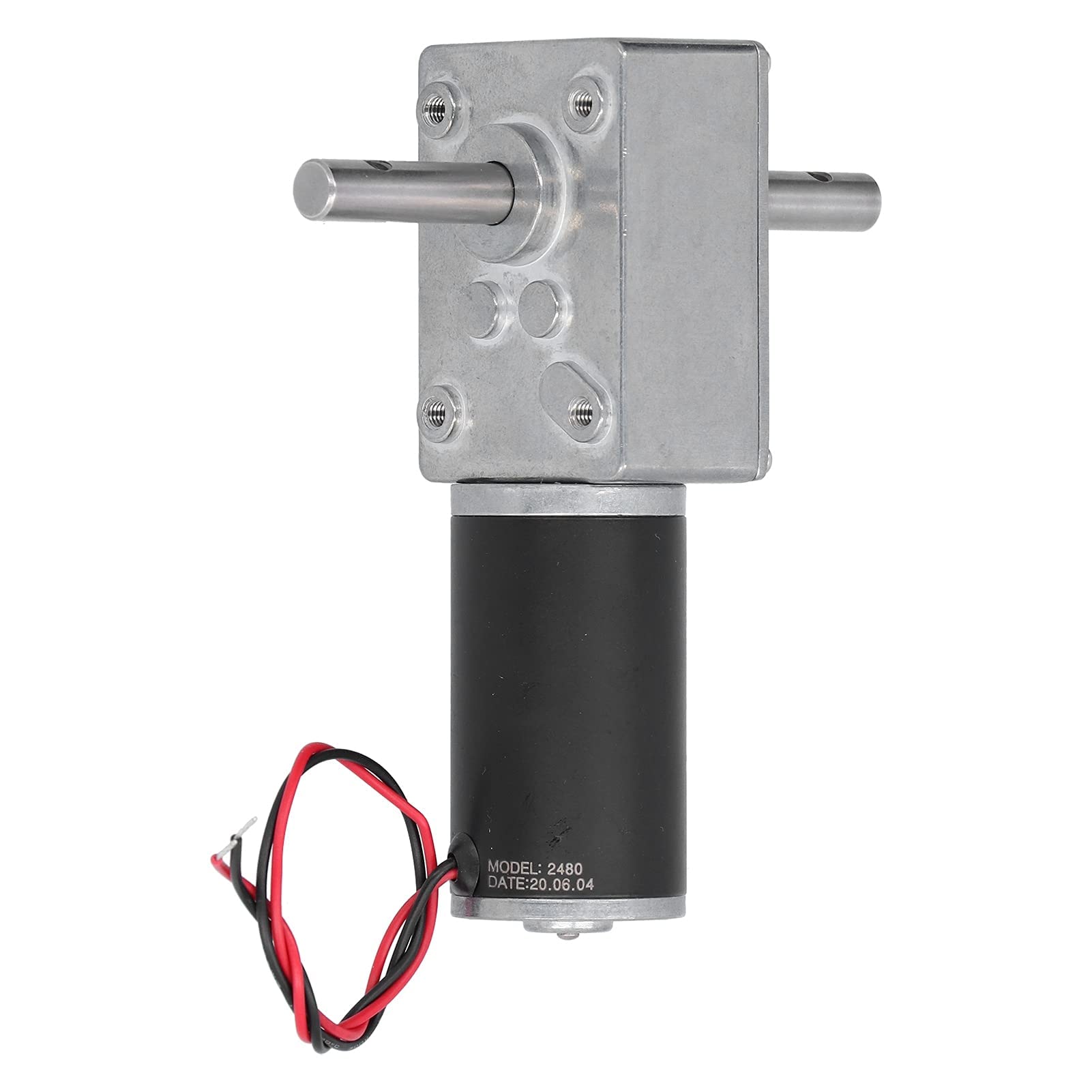 Schneckengetriebemotor Gleichstrommotor Metallgehäuse Edelstahl Abtriebswelle Geringe Reibung Stromverbrauch Elektromotor Für Haushaltsanwendungen DC12V 12 U/min