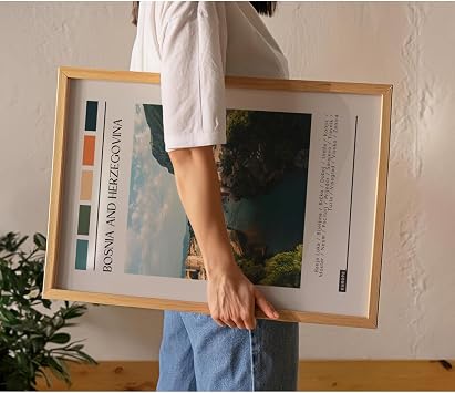 Difference Promotion Travel Art Frameless Poster, Modern Decorative Frameless Poster, Painting, Bosnia, 21 x 30