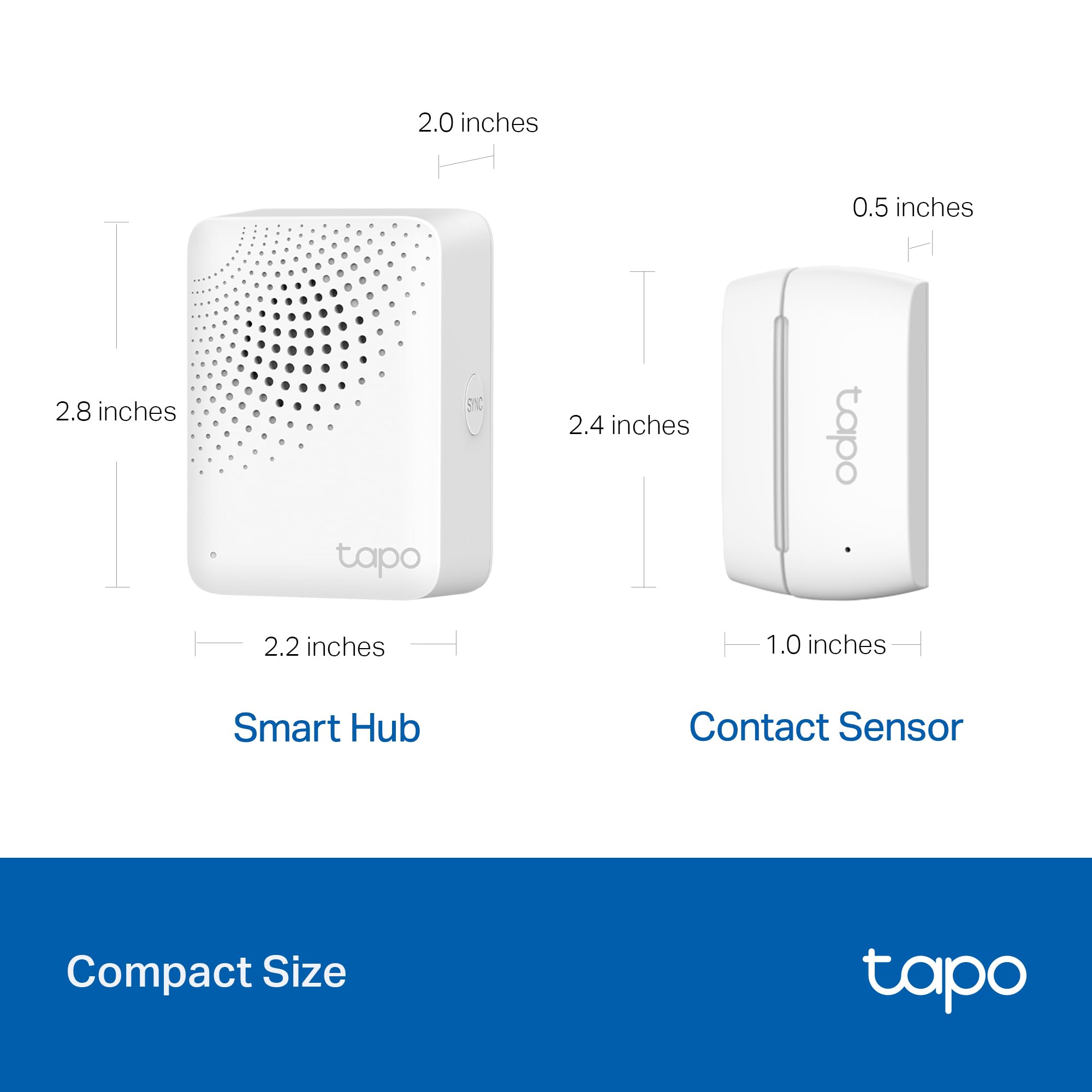 Tapo Door Sensor Starter KIT, Matter Compatible, 3X Smart Door Window Contact Sensor and 1x Smart Hub with Built-in Chime, Smart Automation, Real-Time Notification, T31 KIT
