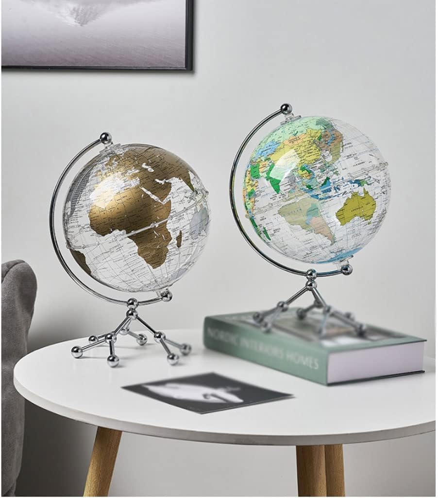 ヴィンテージ地球儀 金属製 Amazon | 地球儀 ヴィンテージ世界地球儀透明地球儀金属三脚