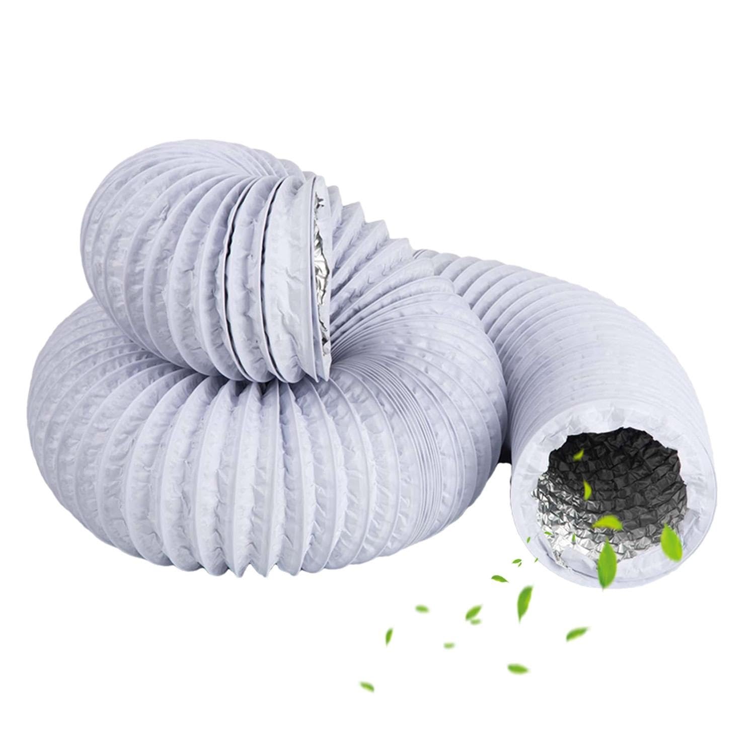 PVC Abluftschlauch Lüftungsschlauch Flexibel Alurohr Schlauch Trockner