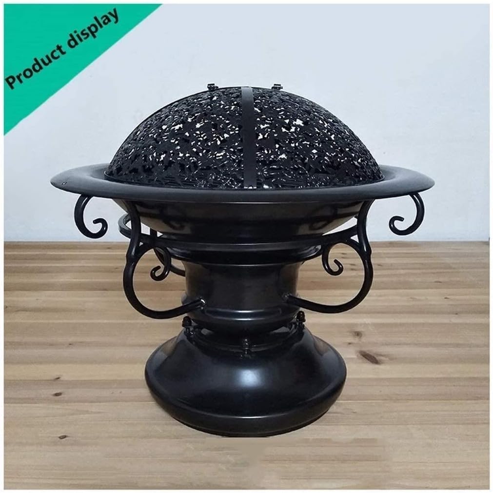 Outdoor Fire Pit Fire Pits Outdoor Fire Large Bonfire Wood Burning Patio Coal Grill Firepit for Outside Grill Charcoal Smokeless Grill