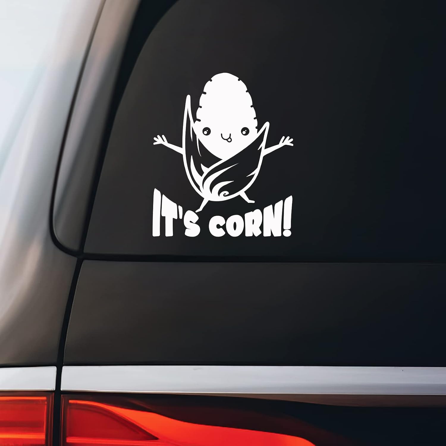 It's Corn! Sticker Decal Notebook Car Laptop 4.5"x5.5" (White)