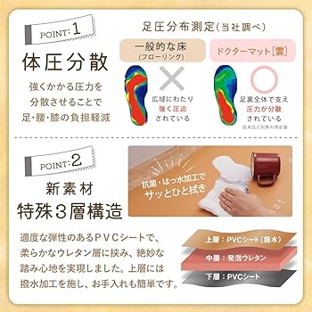 Amazon | アサヒ軽金属 キッチンマット ドクターマット雲 LL