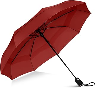 Repel Umbrella Windproof Travel Umbrellas for Rain - Easy Auto Open Close, Durable & Compact Umbrella, Strong Fiberglass Frame, Waterproof Canopy - Backpack, Purse, Portable Umbrella for Travel