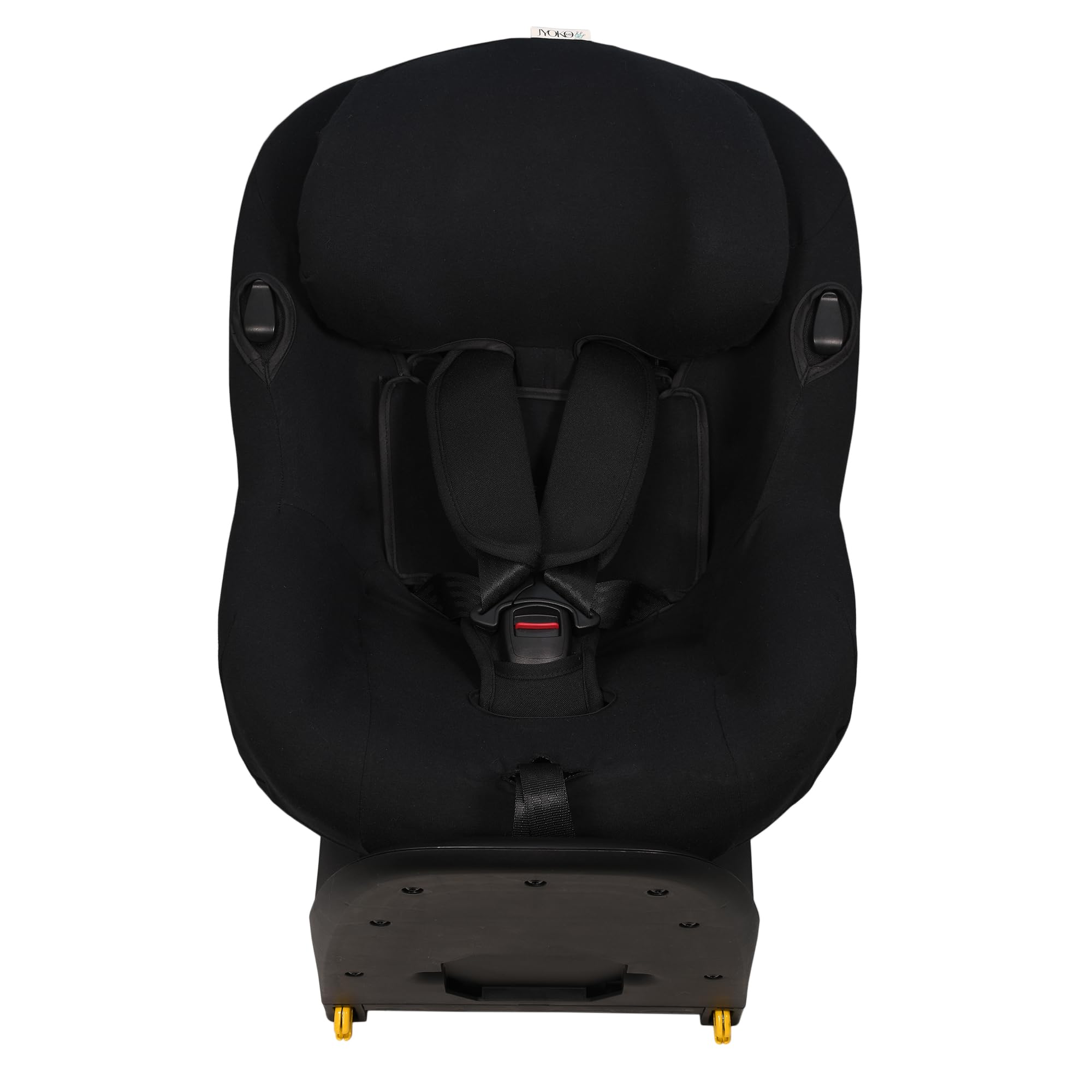 JYOKO Kids Funda de algodón para Silla de Coche Compatible con Maxi Cosi Mica I-Size (Black Series)