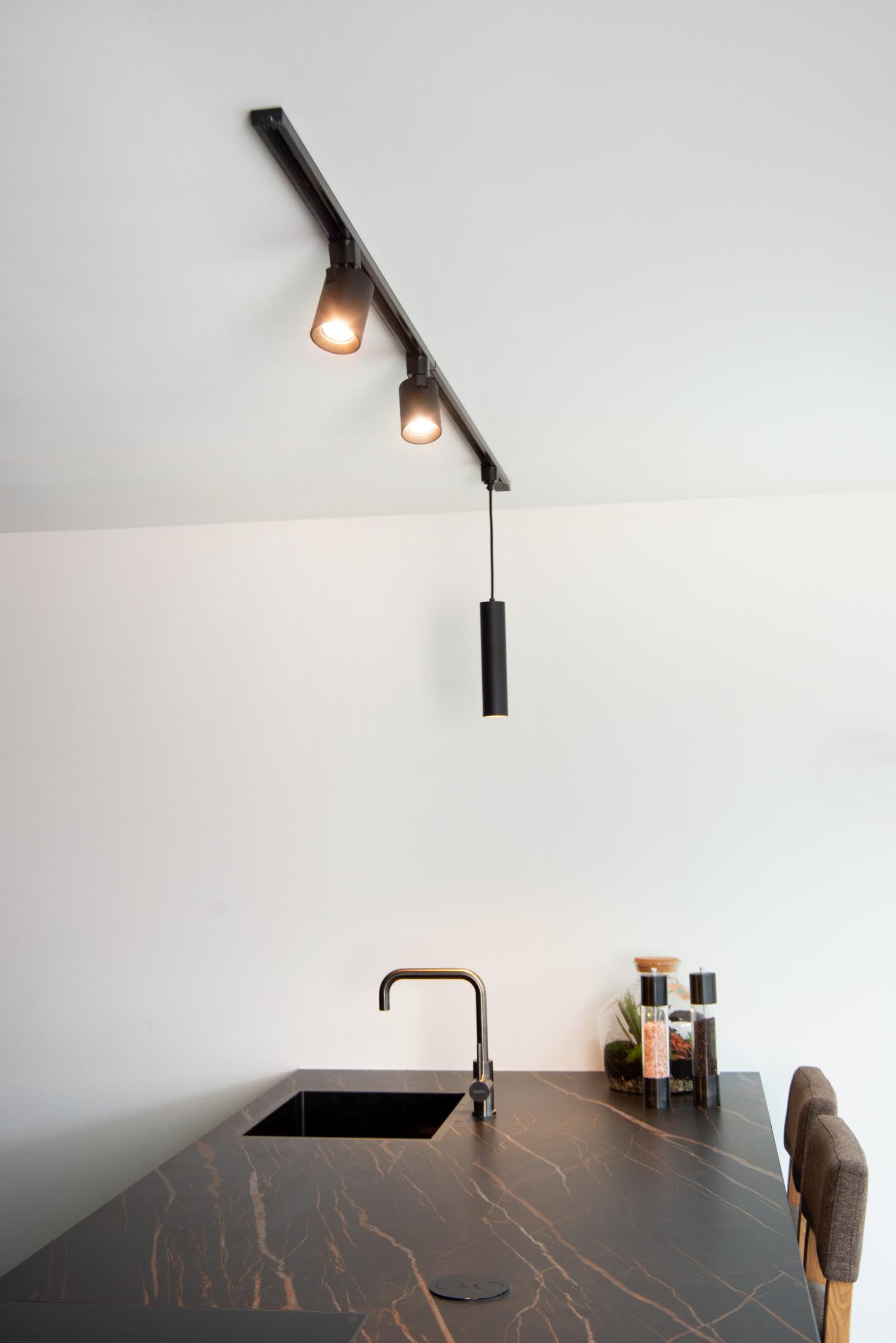 Lucide Track X-Connector - 1-Circuit Track Lighting System - Black (Extension) - Image 2