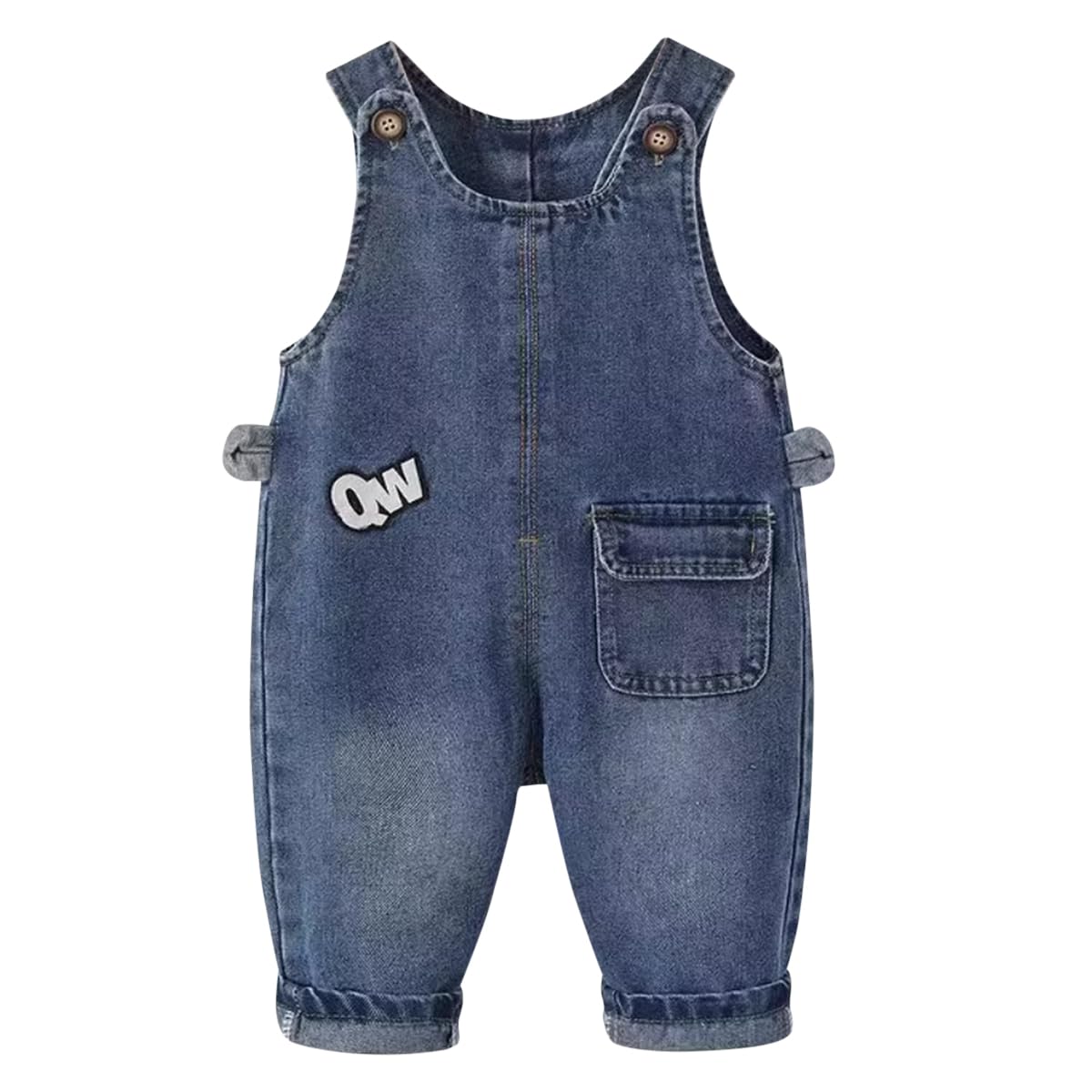 Combinaison denim bébé anti irritation avec pantalon jean doux - 7