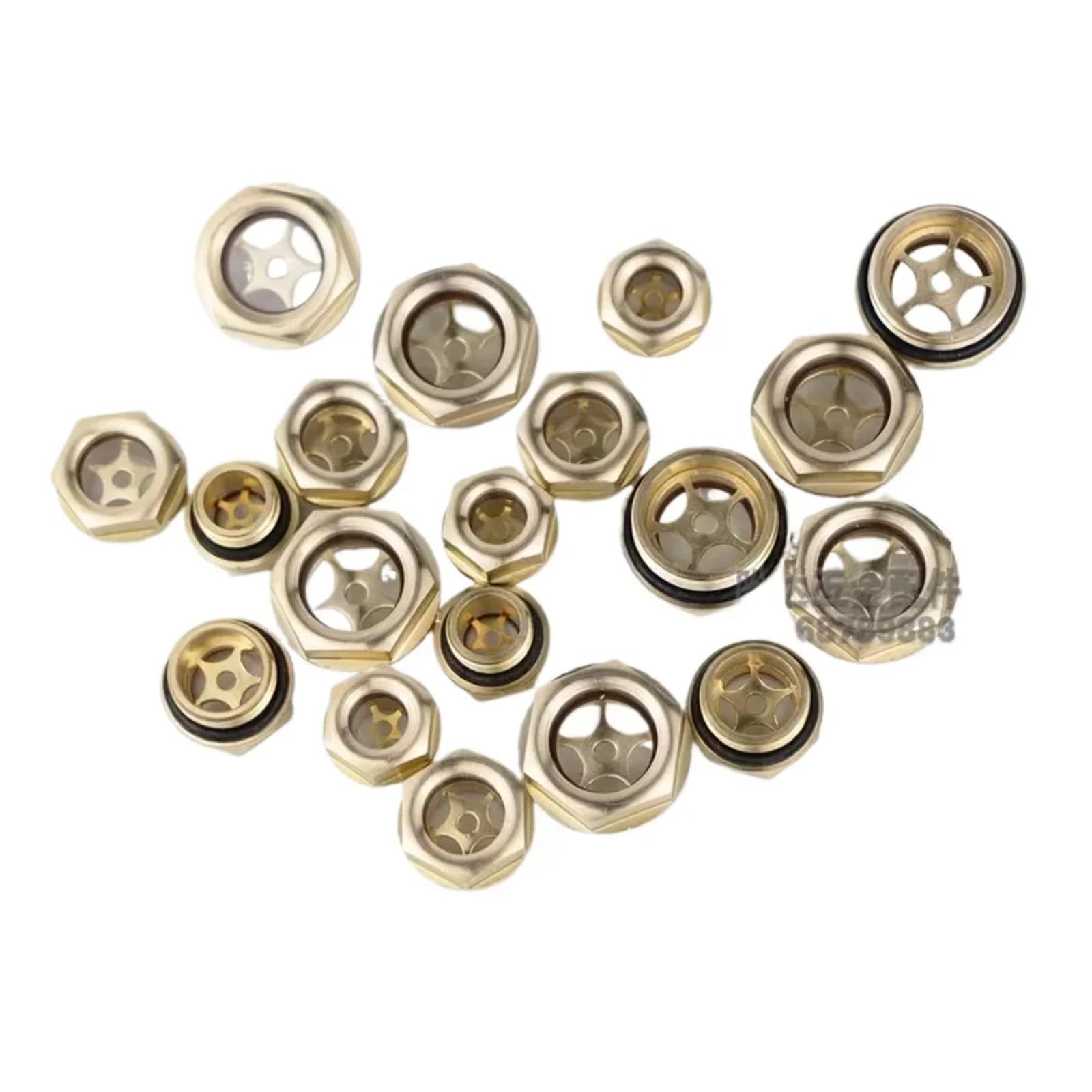 Visor de nivel de aceite de latón macho métrico, 1/4 ", 3/8", 1/2 "-2", M10/12/14/16/20-60, uso en máquina de torno de compresor de aire(1 pc,2 BSP_BRASS)