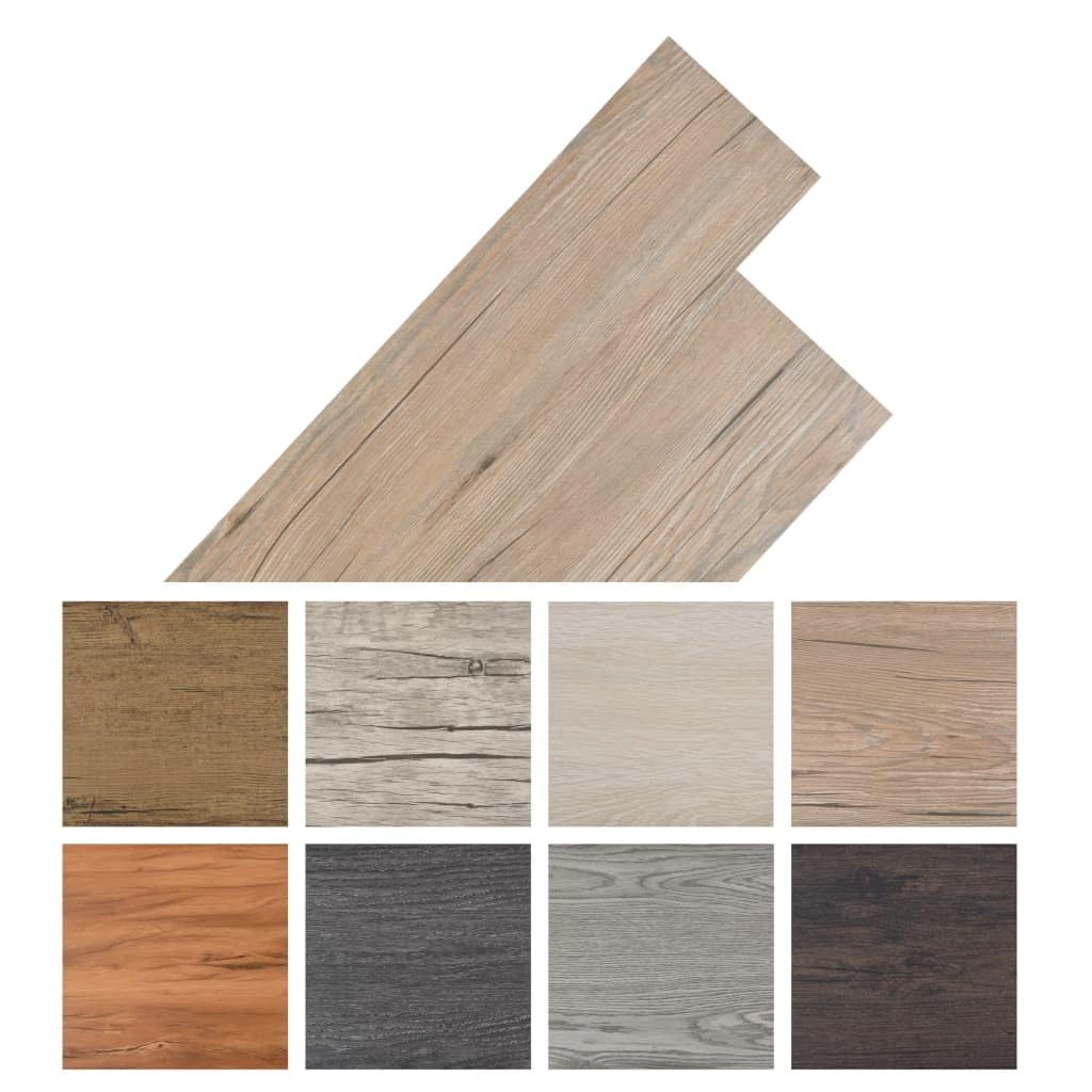vidaXL Listoni Pavimenti Autoadesivi in PVC 2,51 m² 2mm Rovere Marrone