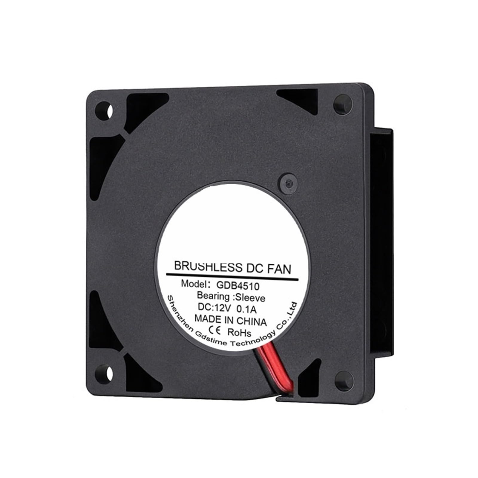 JJKKOZVQF 1Pcs DC 12V Fan 45mm 45mmx45mmx10mm Cooling Fan 4.5cm 4510 Turbo Blower Fan