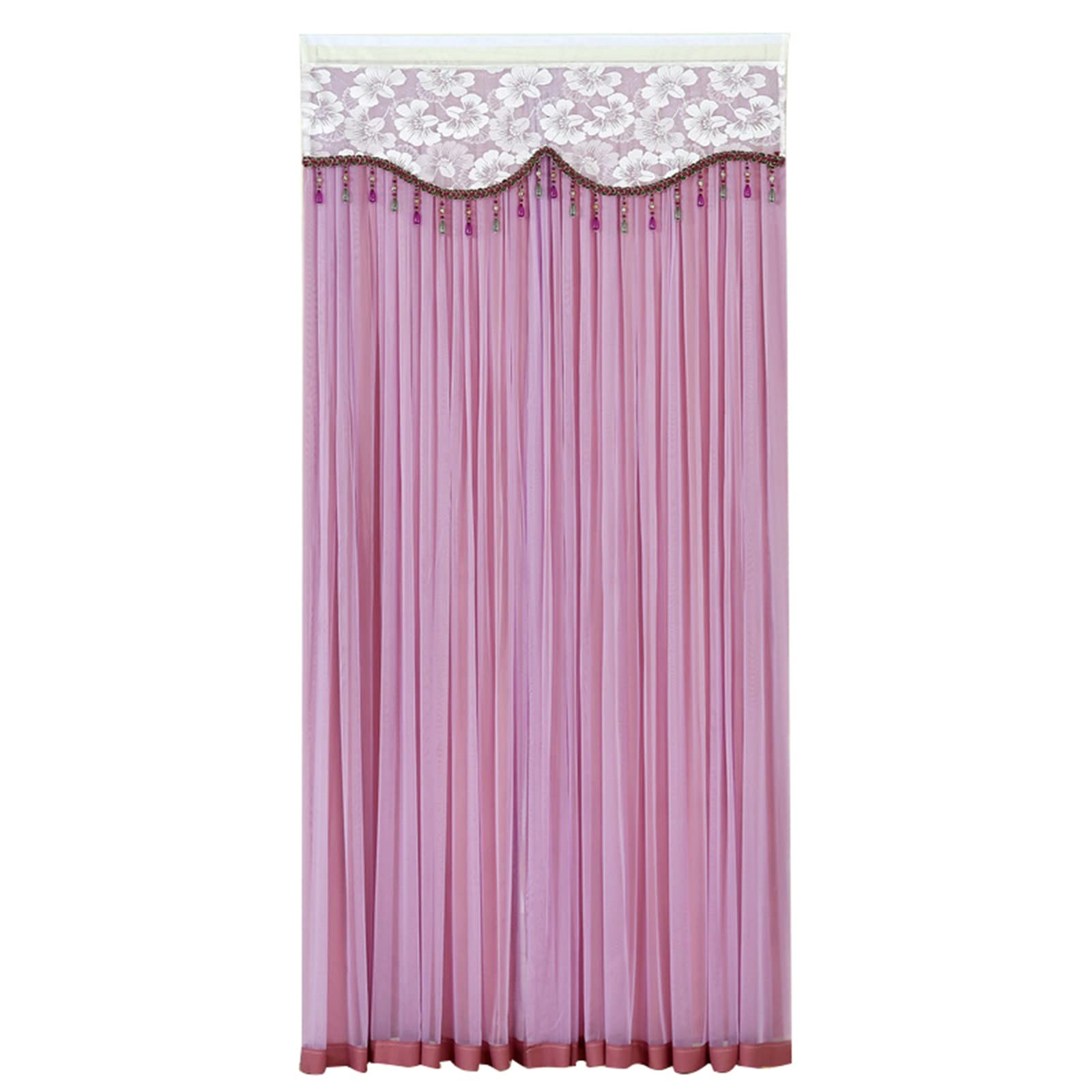 Tsophreniq Girls Crabapple Door Curtain Spring Season Breathable Sheer Curtain Drape Ornaments For Children Boys Bedroom Door Decorations Spring