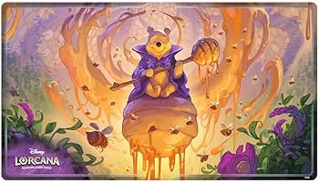 希少 ロルカナ プレイマット プーさん　Hunny Wizard Amazon.com: Ravensburger Disney Lorcana TCG Playmat Featuring