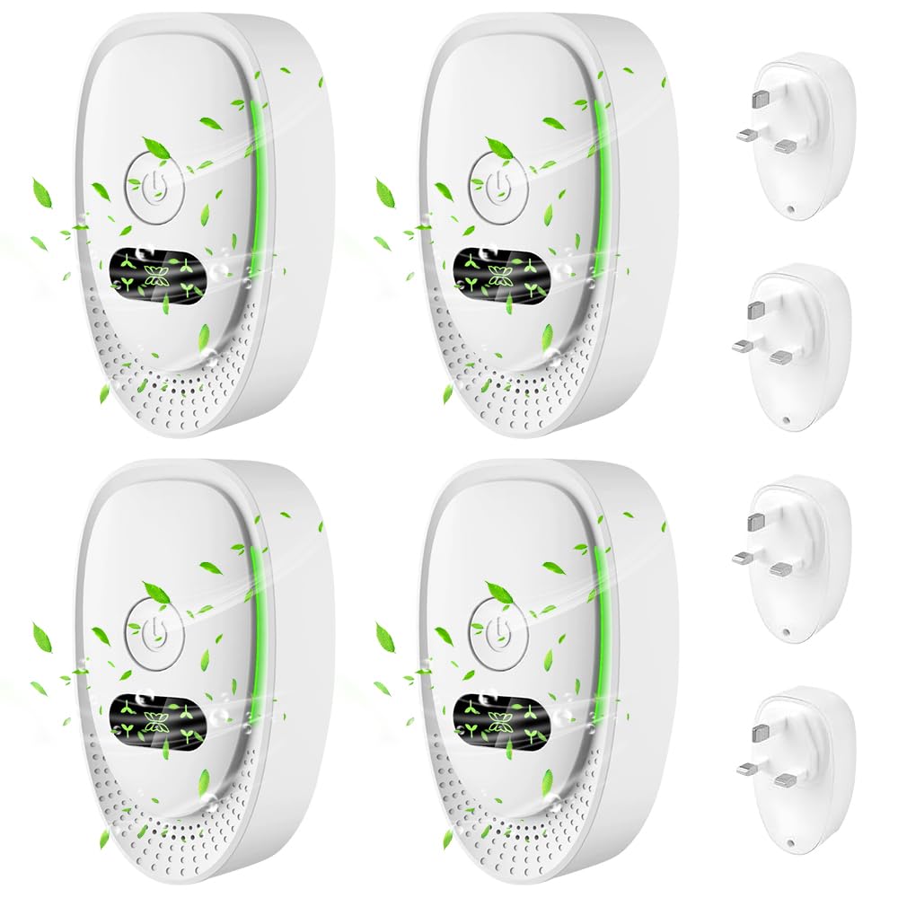 Afenau Plug In Air Purifier, 4 Pack Ionic Air Purifier, Quiet AIR PURIFIER Plug In, Odour Remover Plug In Ionic Air Purifiers, Air Purifiers Plug In for Home, Offices, Toilets, Rooms, Pets