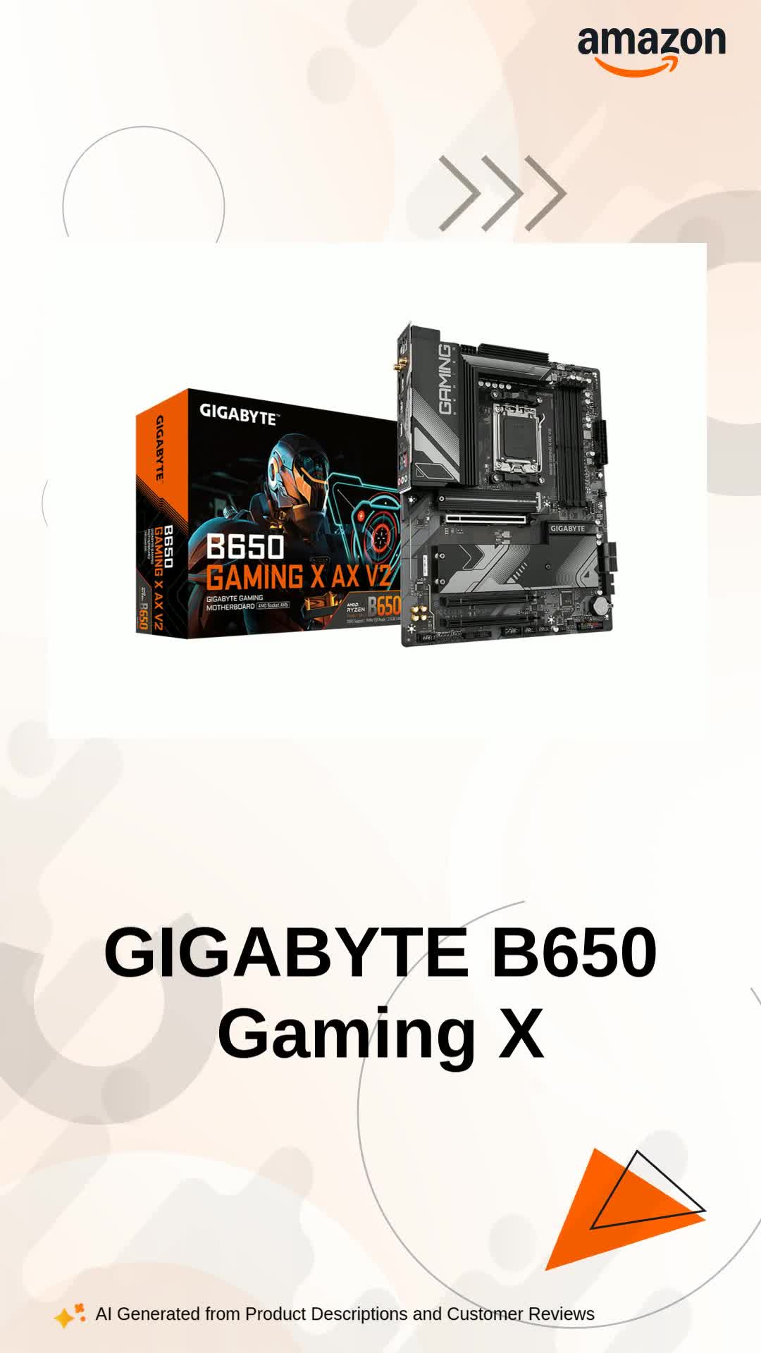 GIGABYTE B650 Gaming X AX V2 AM5 AMD B650 ATX Motherboard