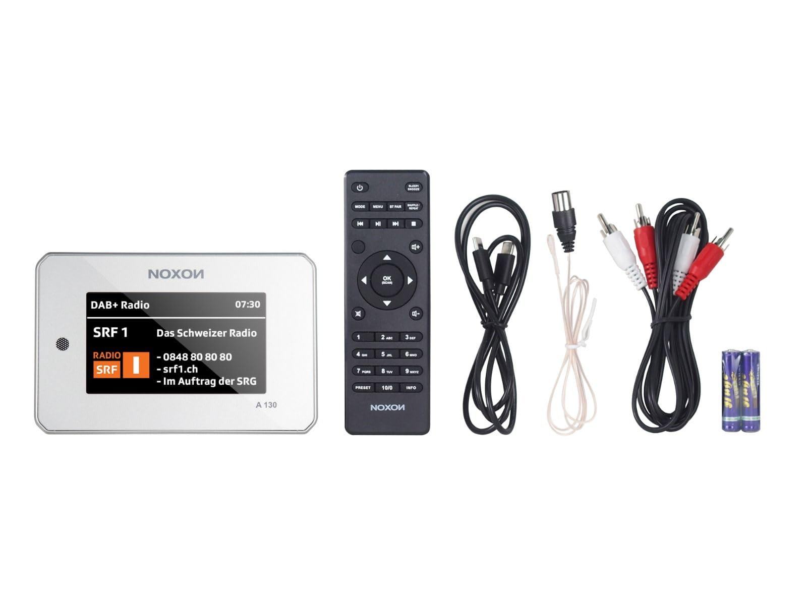 Noxon A 130 Silber - Audio Adapter, DAB+/UKW & Internet-Radio