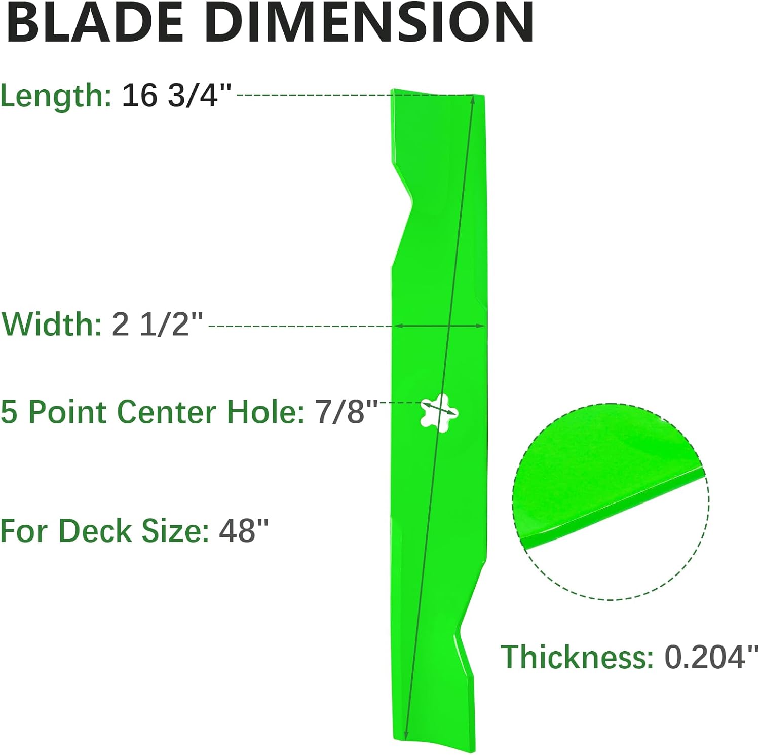 48 inch Mower Deck Rebuild Kit for Husqvarna YTH2248 TH2348 YTH24V48 GTH2548 Z248F Includes 3 Spindle 174356 174358 532174356, 3 Blade180054 173920, 3 Idler 174375