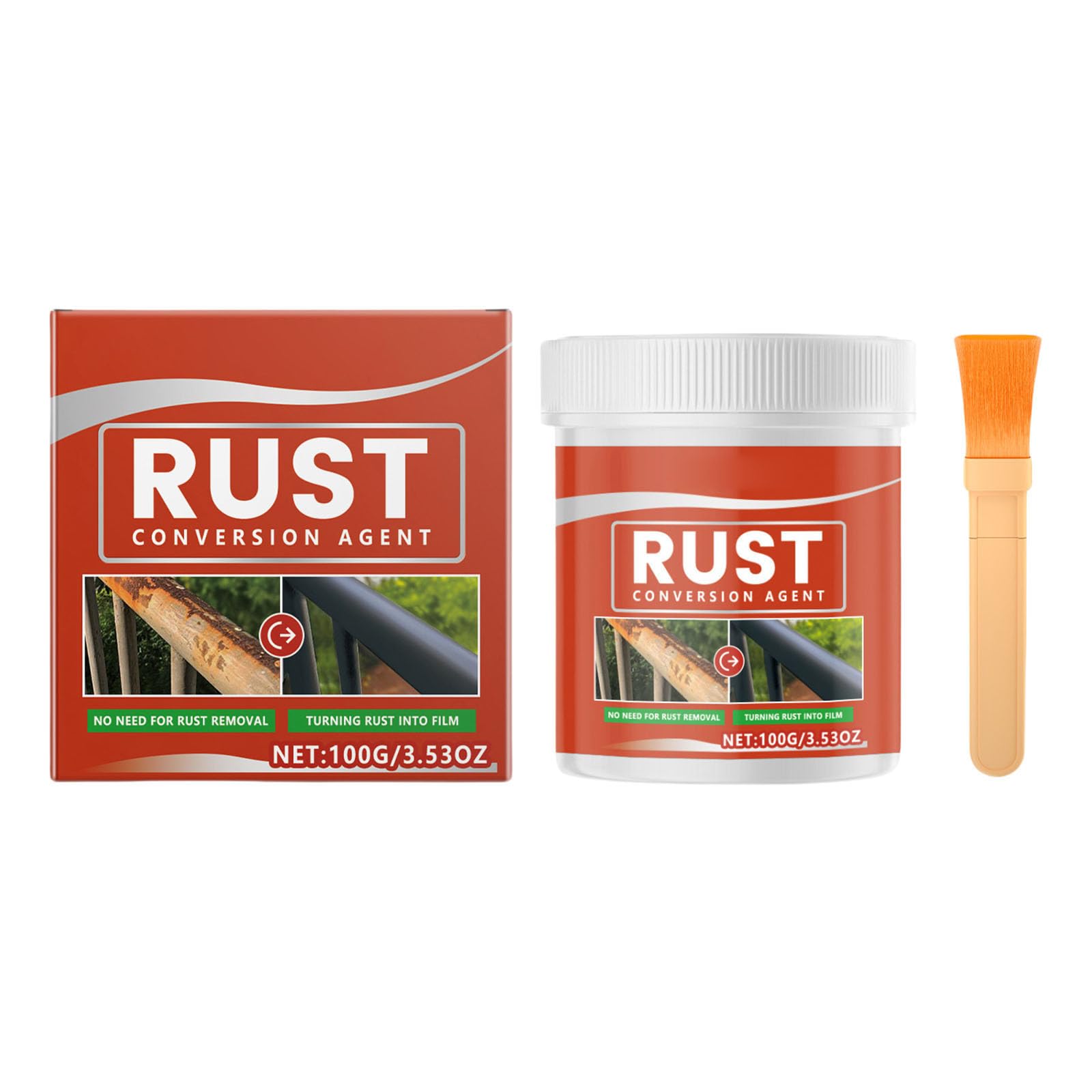 Kalttoy 3.53oz Rust Inhibitor Paint Metal Rust Converter with Fast Drying and Strong Adhesion Properties for Enthusiasts Rusts Converter