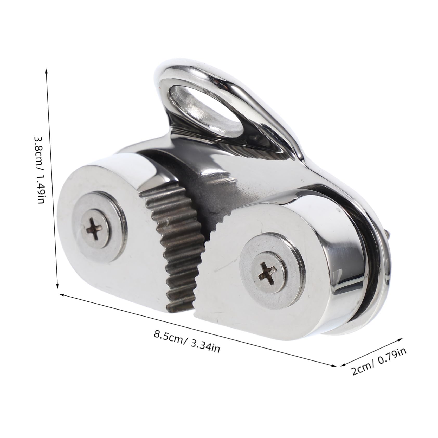 BESPORTBLE Stainless Cam Cleat for Sailboats Marine Grade 316 Rope Clamp Cam Cleats Boats Stainless Kayak Canoe Dinghy