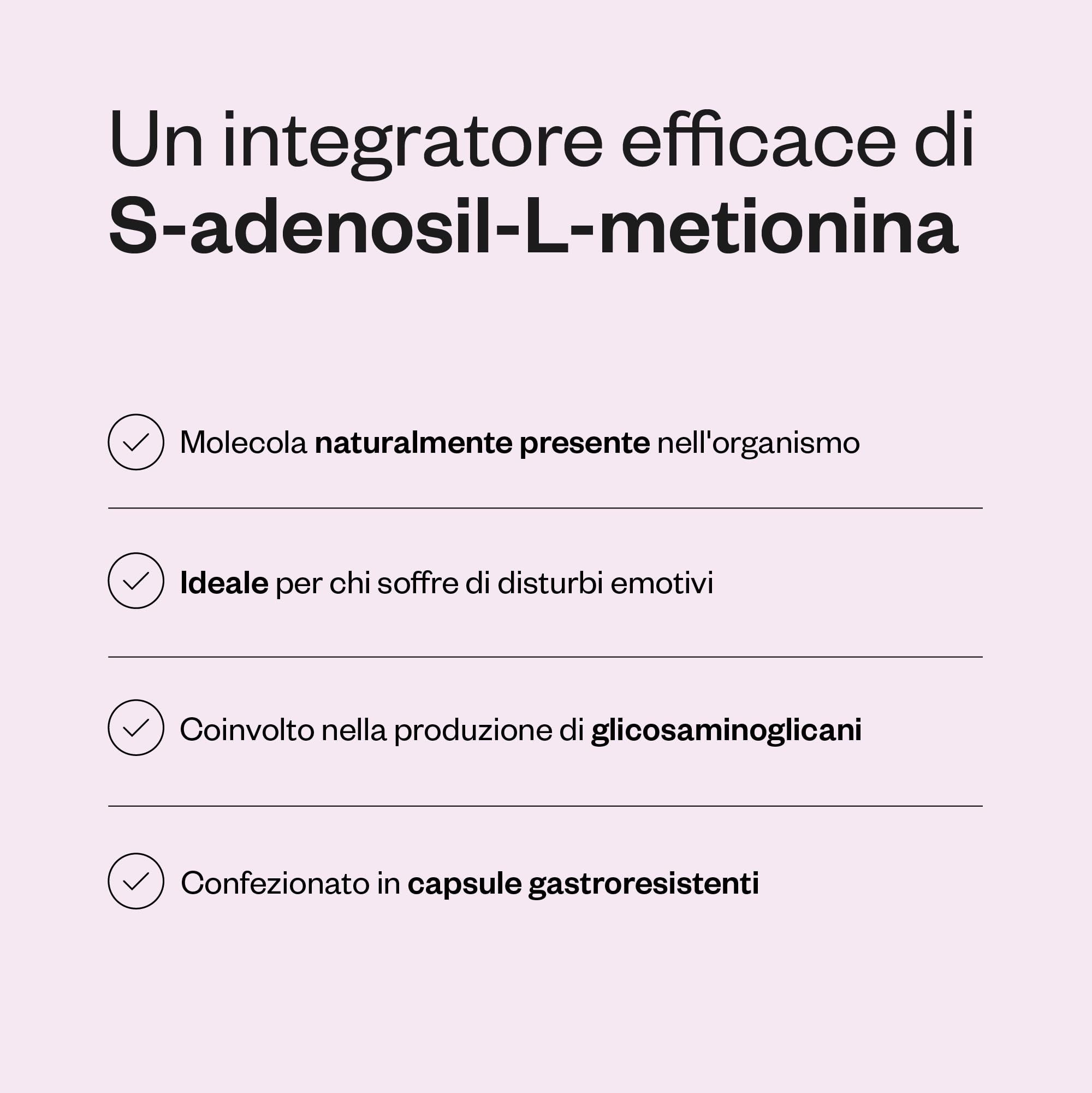 S-adenosil-metionina elementare (SAM-E) 200mg - Senza OGM - SuperSmart | Lotta contro i disturbi dell'umore - Benessere emotivo - Antinfiammatorio - Vegano - Senza glutine