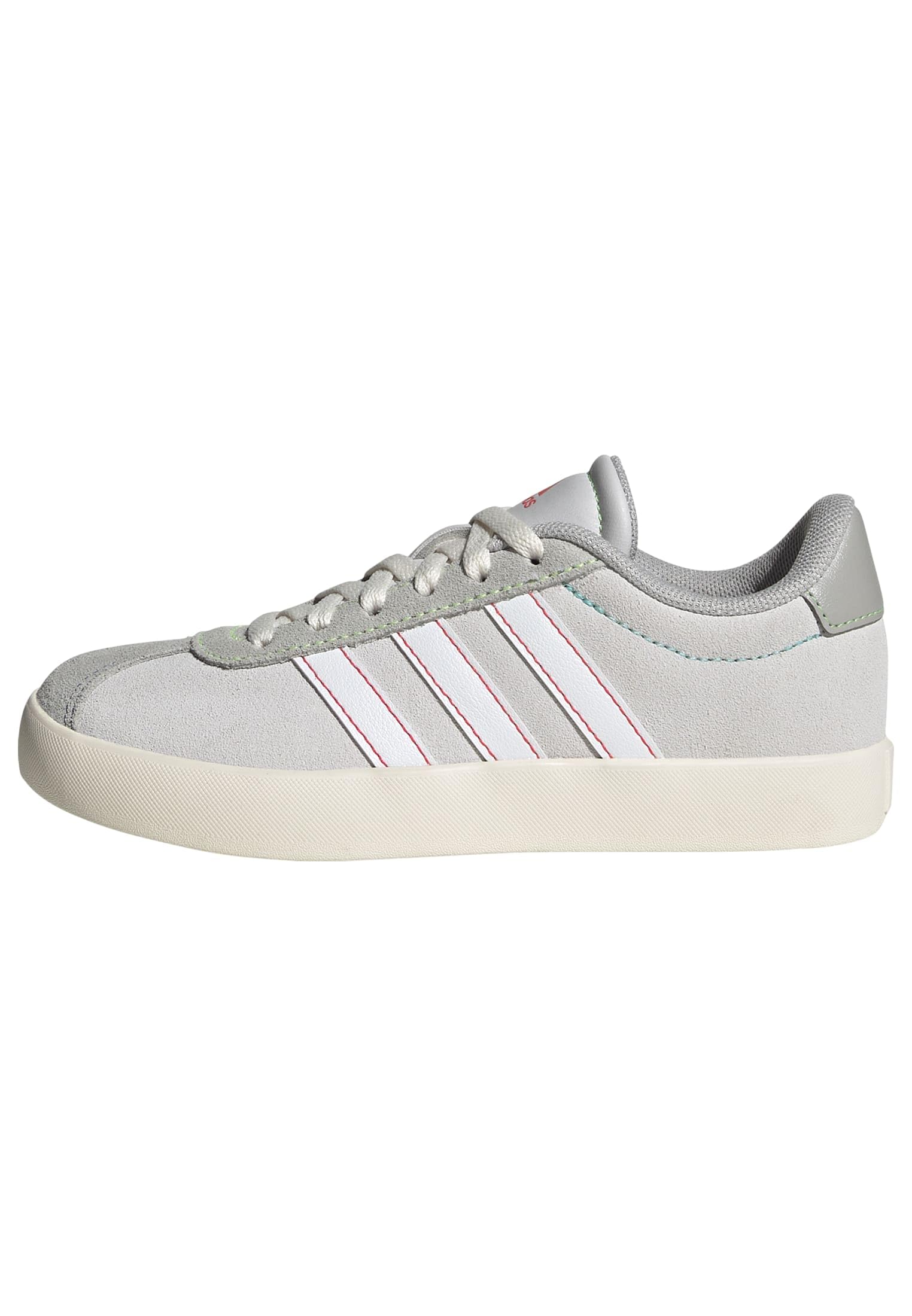 adidas VL Court 3.0 Shoes Kids, Scarpe Unisex - Bambini e Ragazzi, Dash Grey Ftwr Bianco Lime Burst, 34 EU