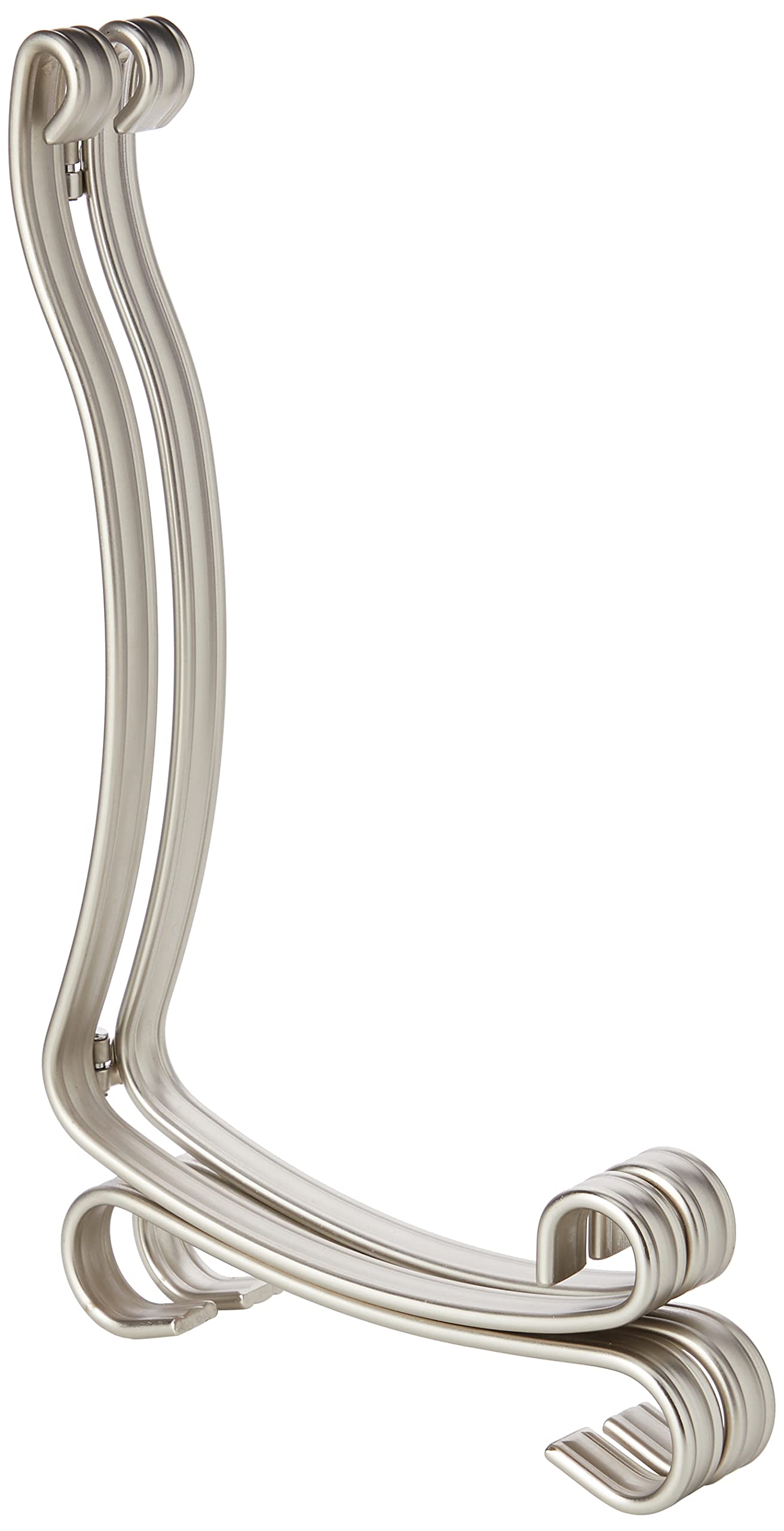 IDesign Leggio Reggilibri Regolabile In Metallio Argento - Per Ricette, Quadri, Foto, Tavolo O Mensola