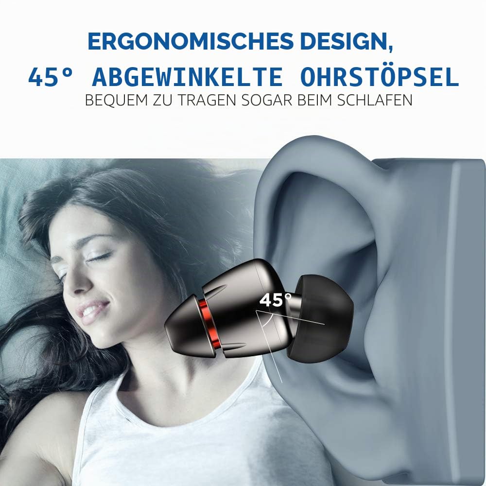 1MORE E1010 Quad-Driver Hi-Fi Kopfhörer In-Ear Ohrhörer Hi-Res Audio mit Mikrofon und Fernbedienung Kompatibel mit iOS und Android