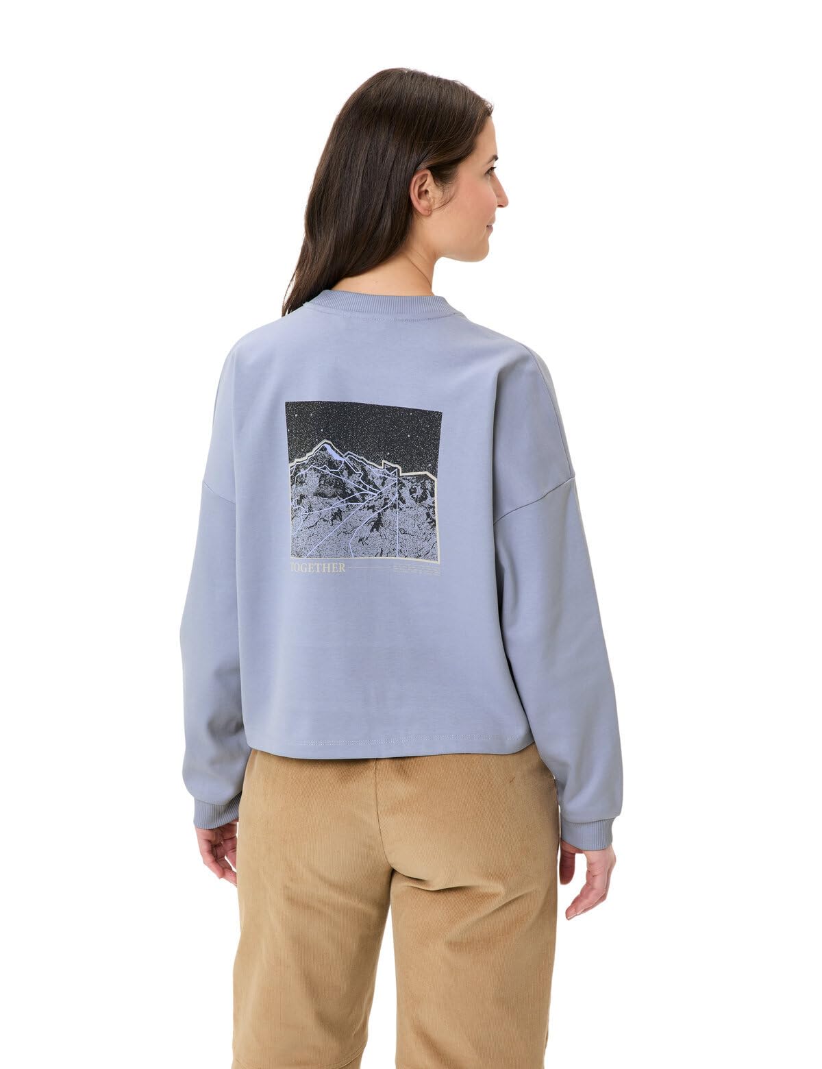 VAUDE Damen Pullover Najun LS Shirt, aus GOTS-zertifizierter Bio-Baumwolle