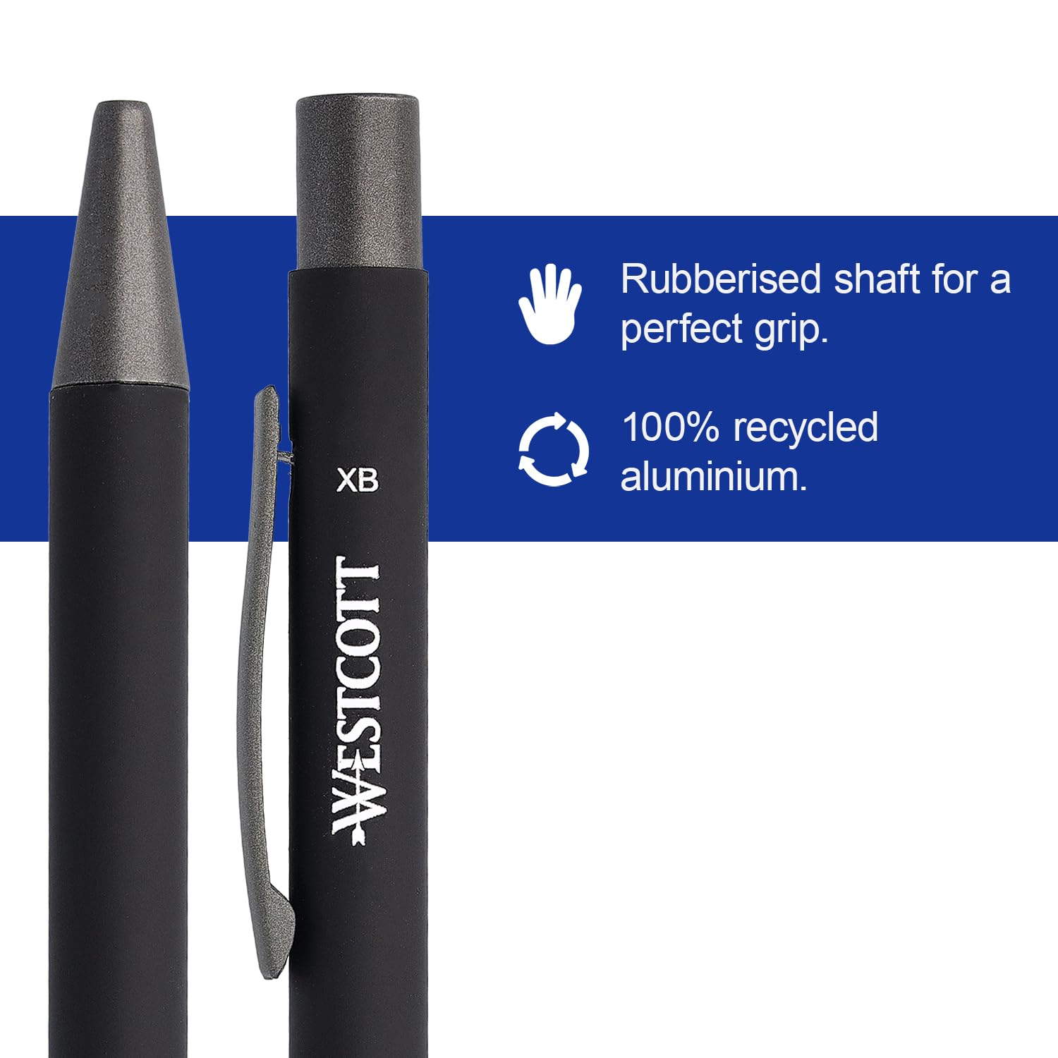 Westcott PRIMESOFT ballpoint pen 5 pieces Black, 1 count (Pack of 5) - Image 2