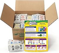 Vista 9 de Crayola, compuesto para modelar Magic Model, 1 oz cada uno, paquete de 75 oz, Variados Multicolor